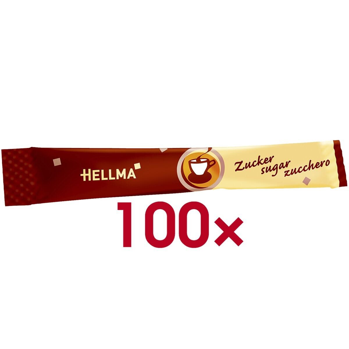 Hellma Zucker Zucker-Sticks, 100x 4 g