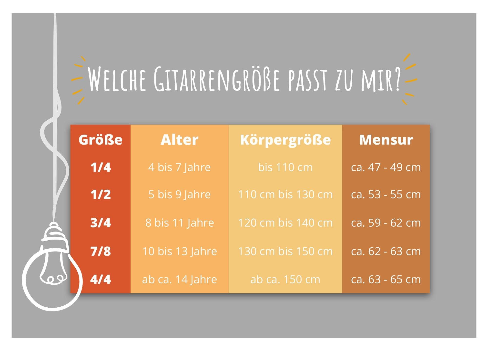 Classic Cantabile Konzertgitarre AS-851 Klassikgitarre, 1/4, Das perfekte Einsteigerinstrument!