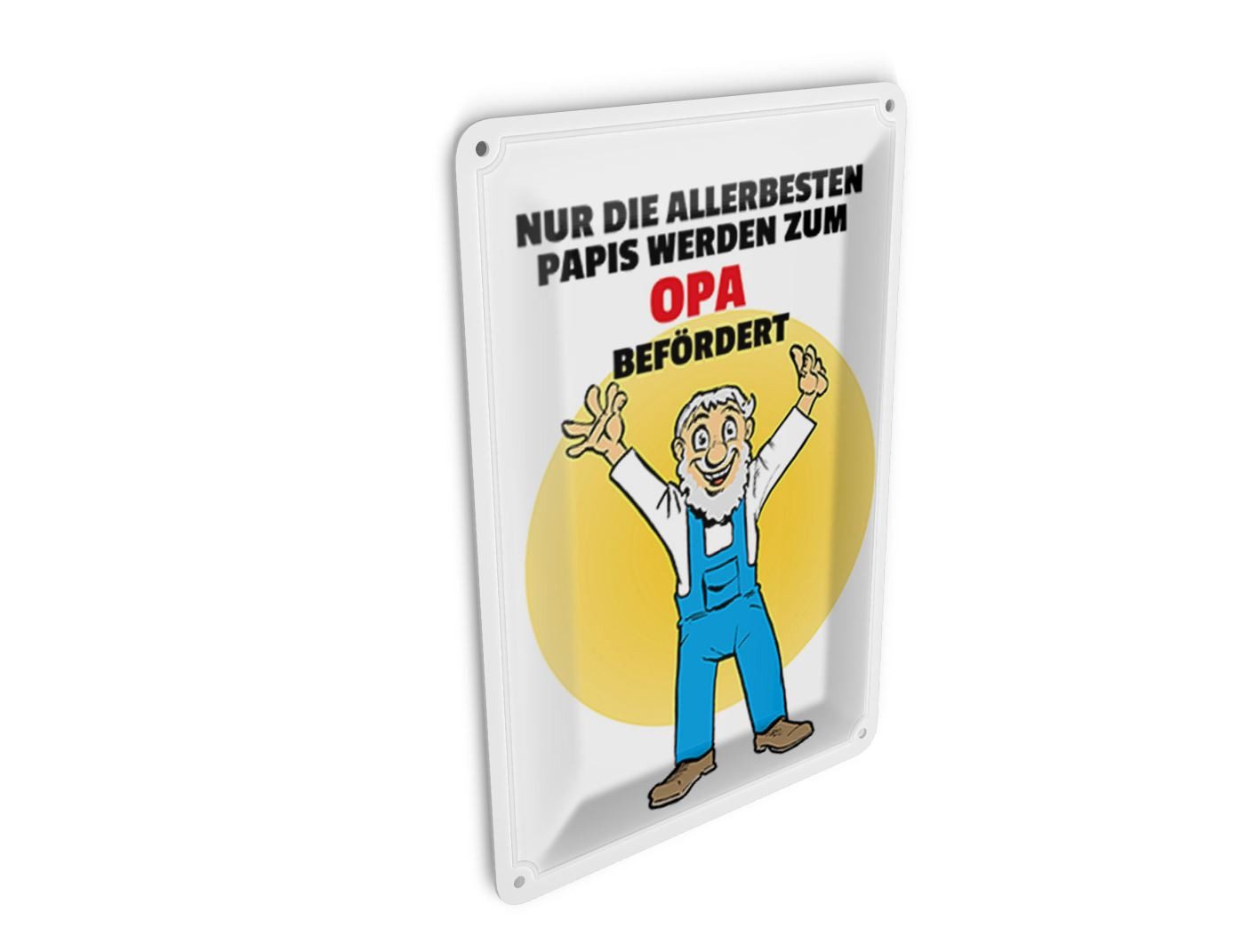Femer GmbH Postkarte Spruch 10x14 cm Papis werden zum Opa befördert, unfrankiert