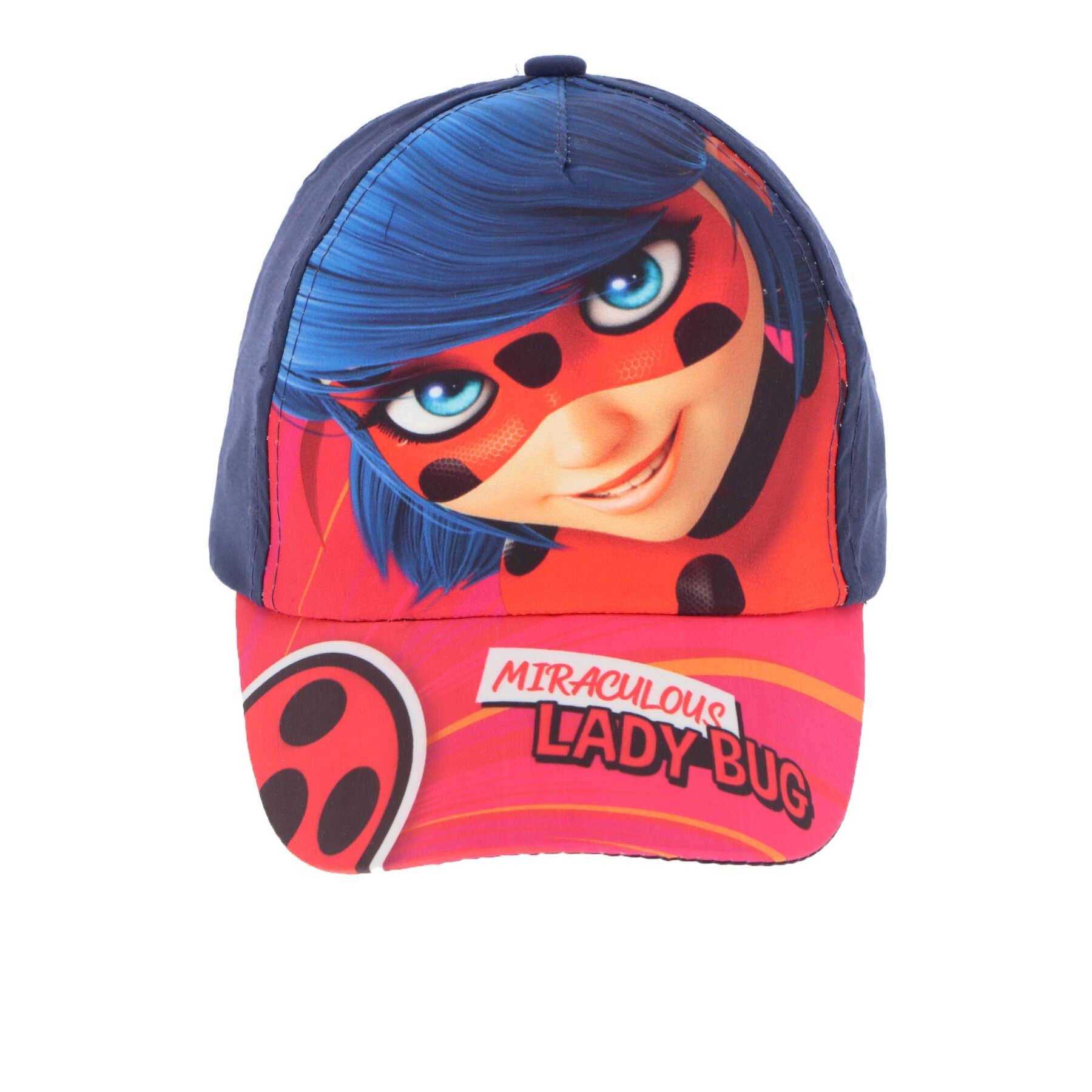 Miraculous - Ladybug Baseball Cap Mädchen Kinder Basecap Kappe Gr. 50 bis 54 Blau