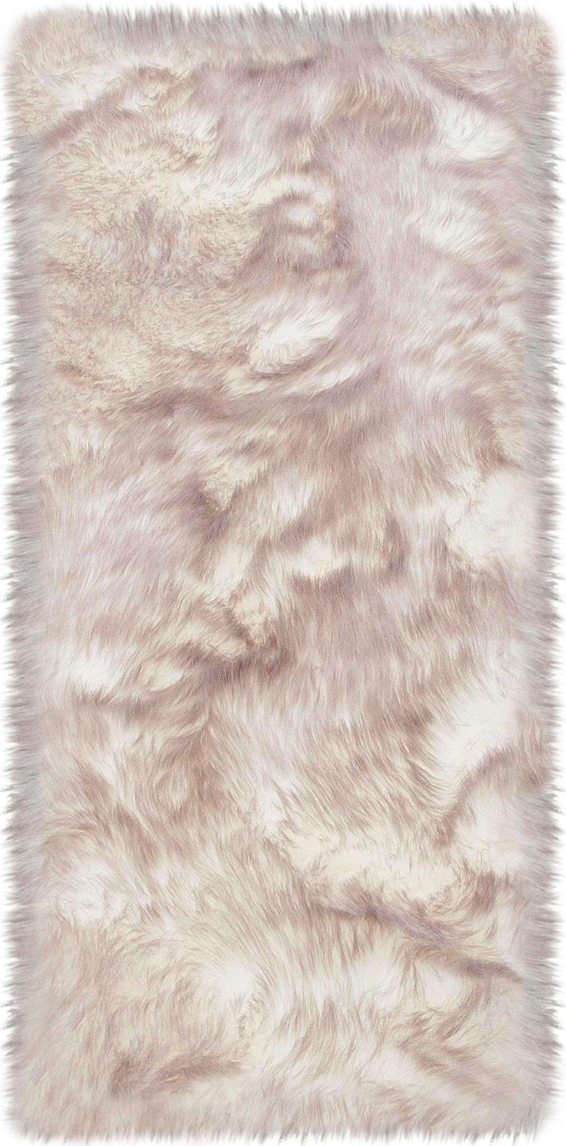 my home Hochflor-Läufer Sammo, rechteckig, Höhe: 60 mm, Kunstfell, leuchten günstig online kaufen