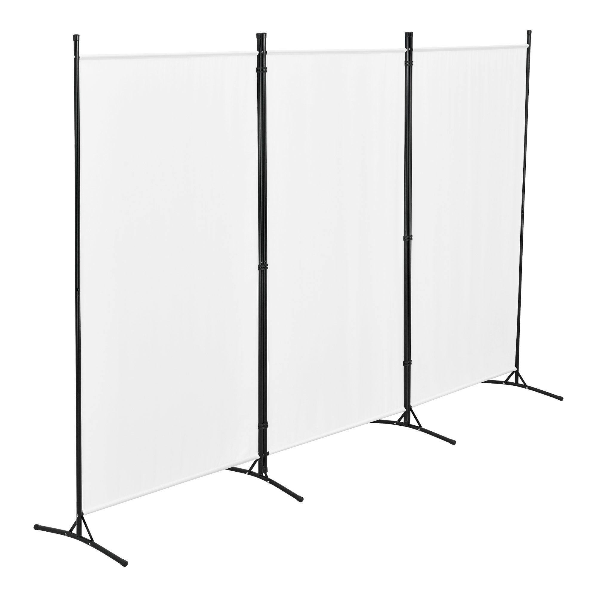 en.casa Paravent, »Teruel« Sichtschutz 260x176cm Weiß günstig online kaufen