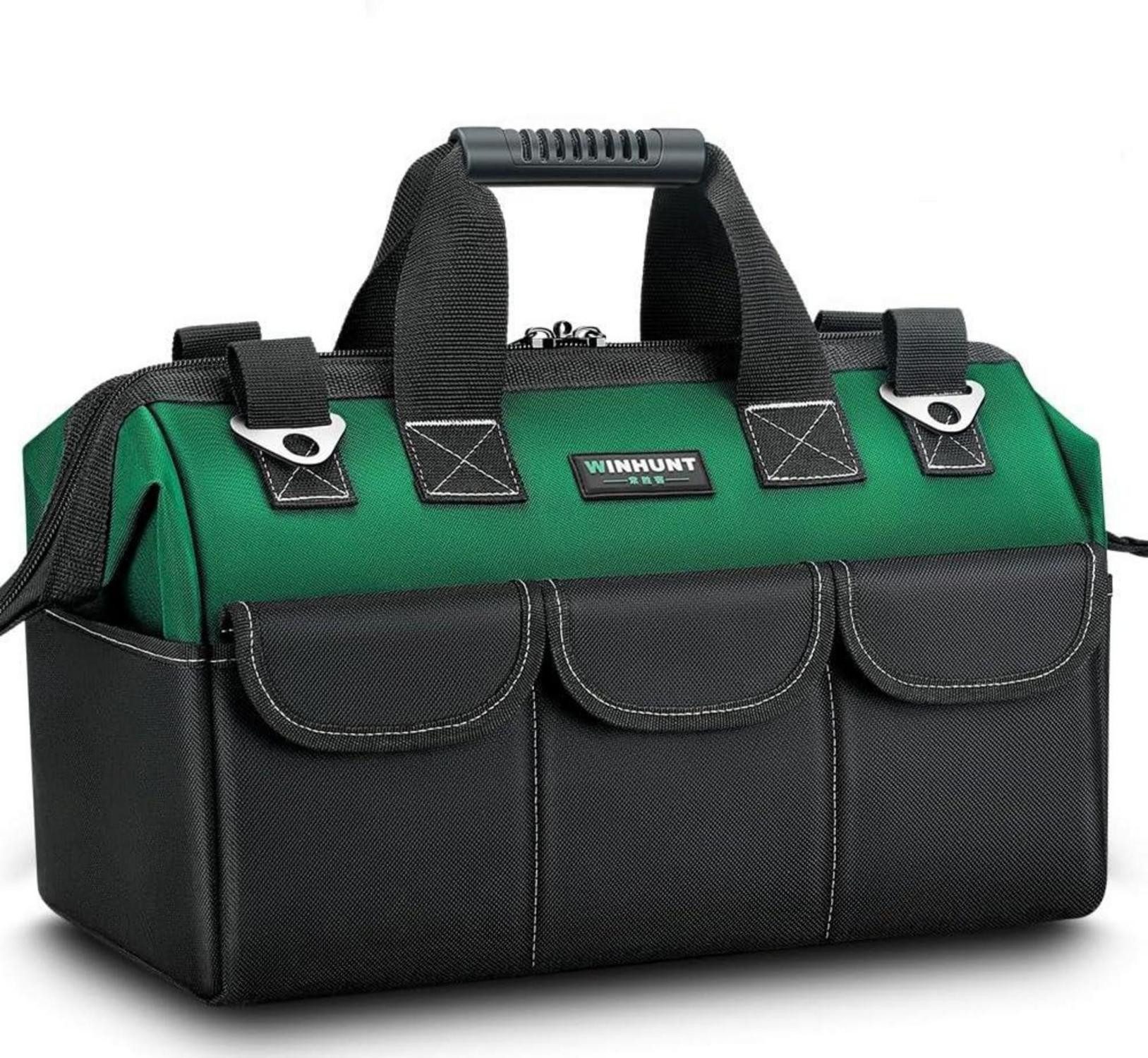 Multitool Werkzeugtasche 16-Zoll Organizer mit weitem Mund aus 1680D Polyester