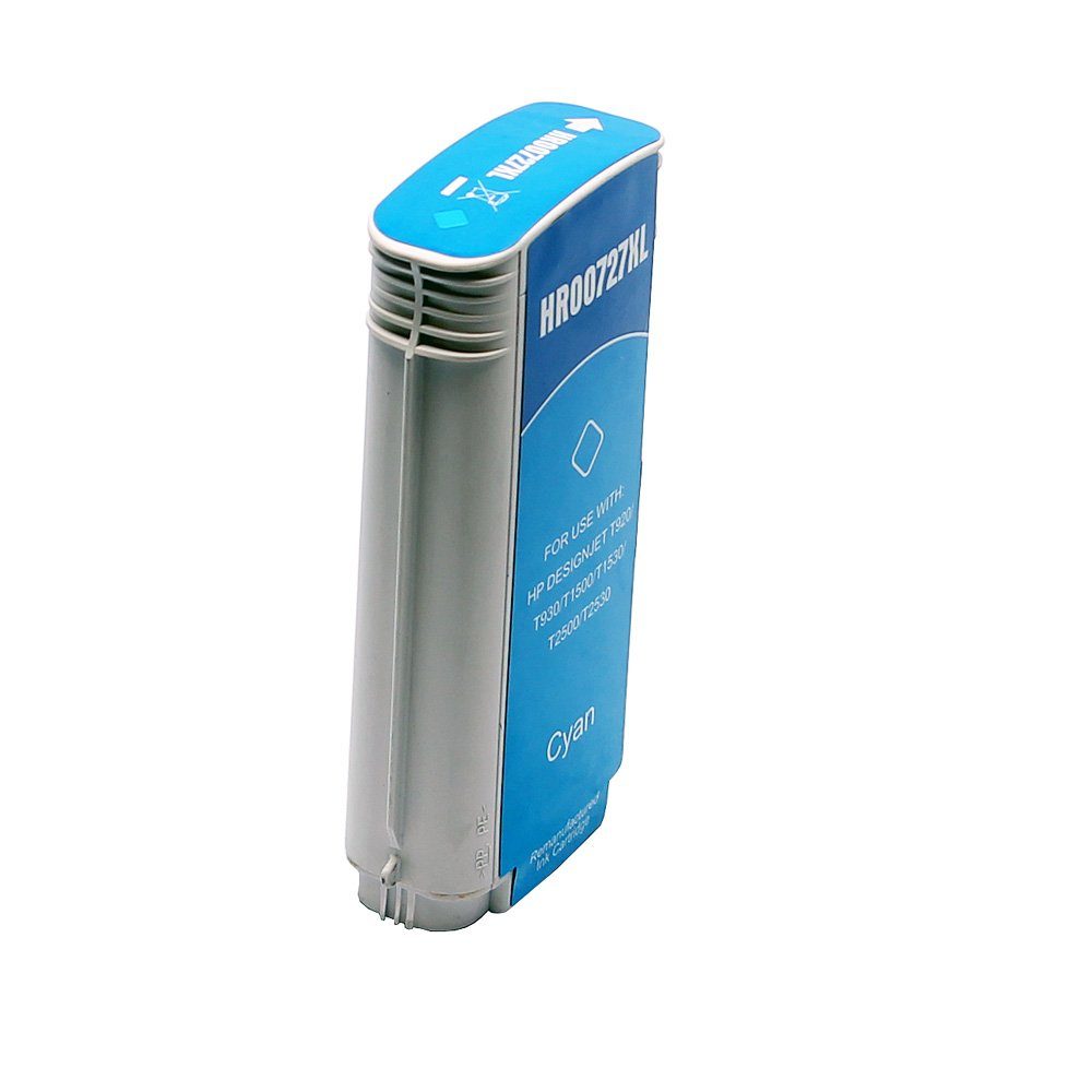 ABC Tintenpatrone (Kompatible Druckerpatrone für HP 730 Cyan Designjet T1600 T1600dr, jet T1600 T1600dr T1600ps T1700 T1700d T1700dr T1700ps T2600dr T2600ps)