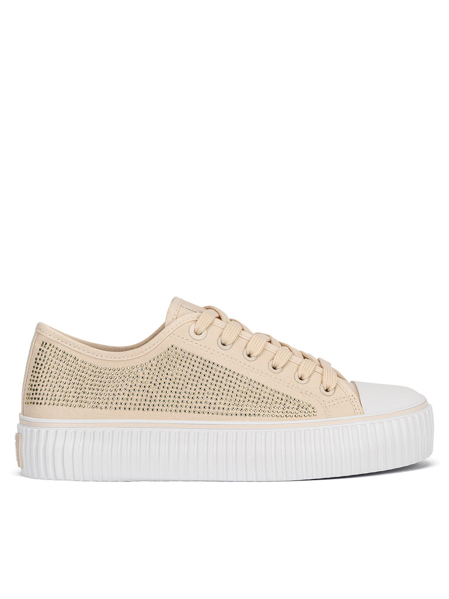 Beverly Hills Polo Club Sneakers aus Stoff Damen BHPC058W Beige Sneaker
