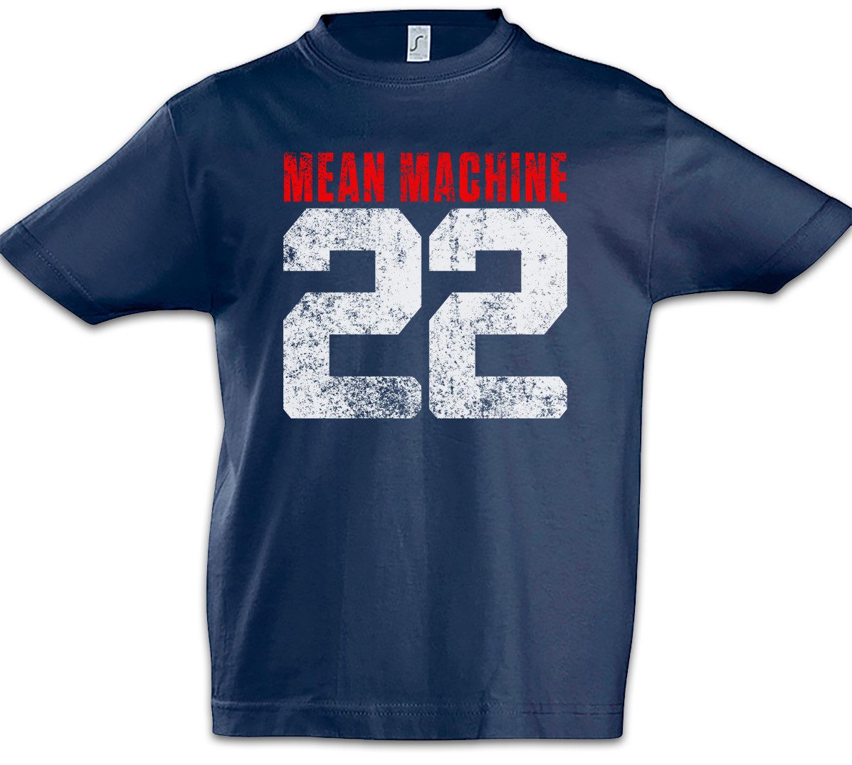 Print-Shirt Mean Machine 22 Kinder T-Shirt The Longest Yard Die Härteste Meile