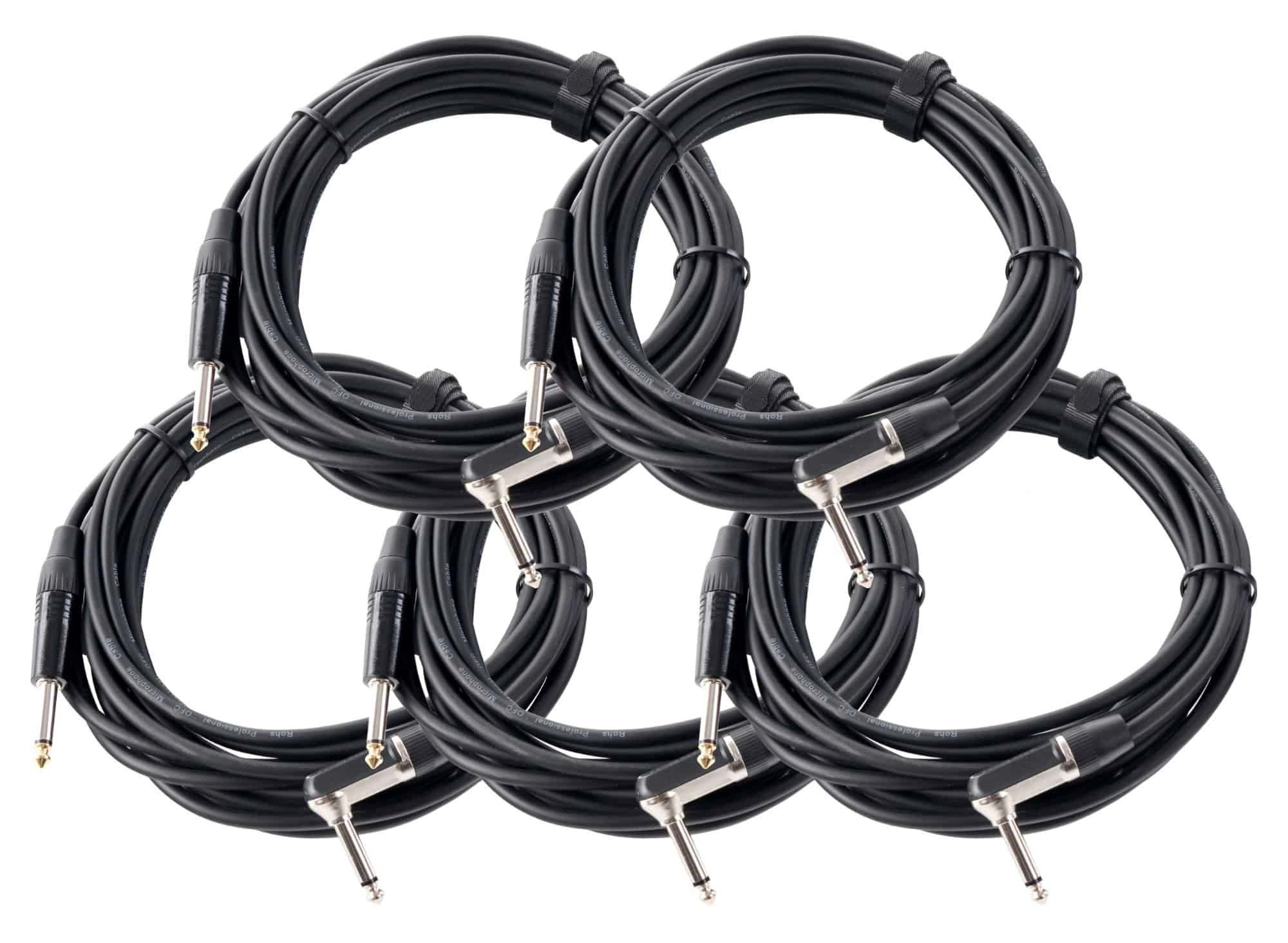 Pronomic INST-A-6 Klinkenkabel 6 m Instrumentenkabel, 6,3mm Klinke, 6,3mm Klinke (600 cm), Hochwertige Stecker und Schirmung