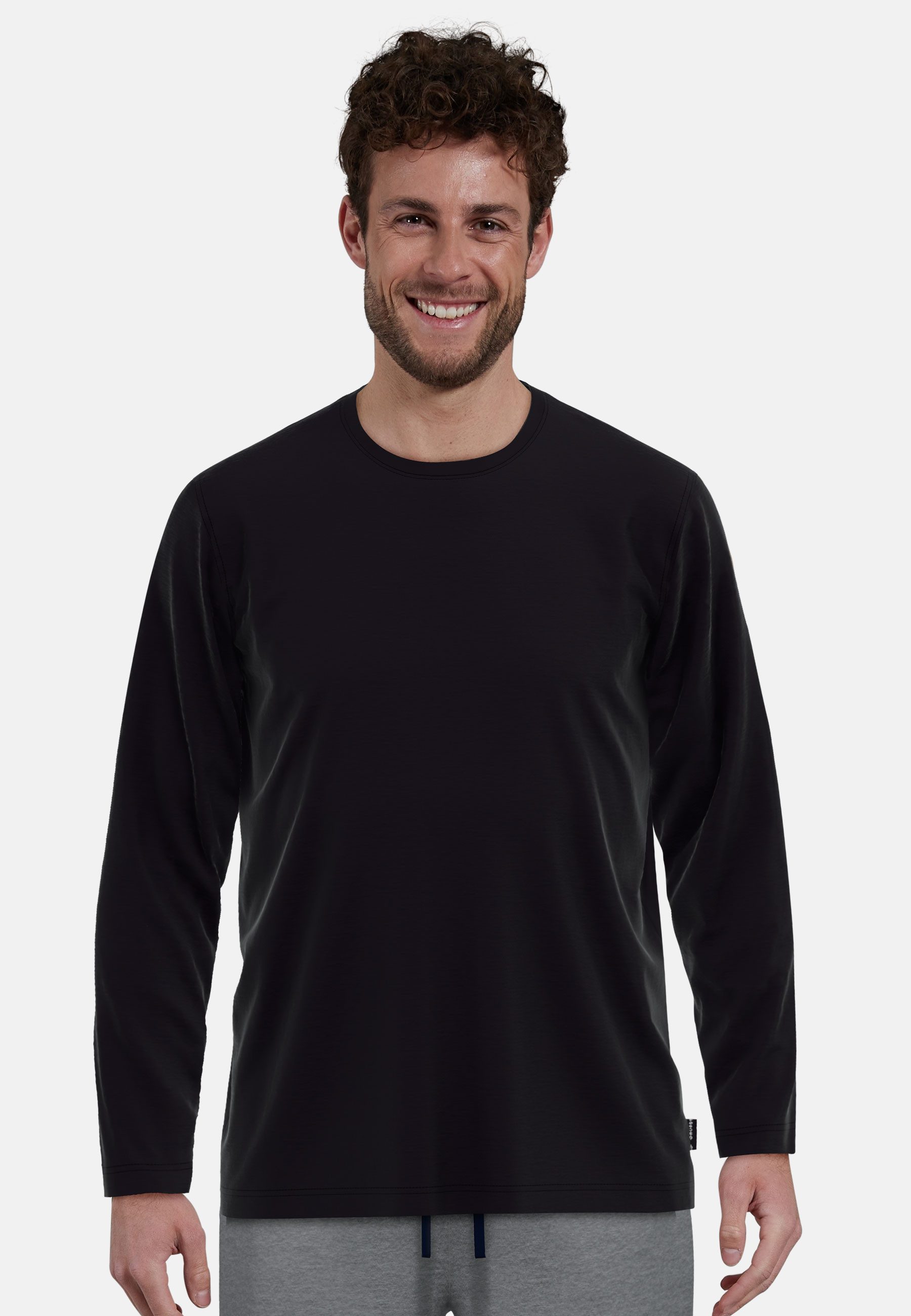 GÖTZBURG Langarmshirt California (2er Pack) basic, Langarm, bequem, Rundhalsausschnitt, locker, 100% Baumwolle