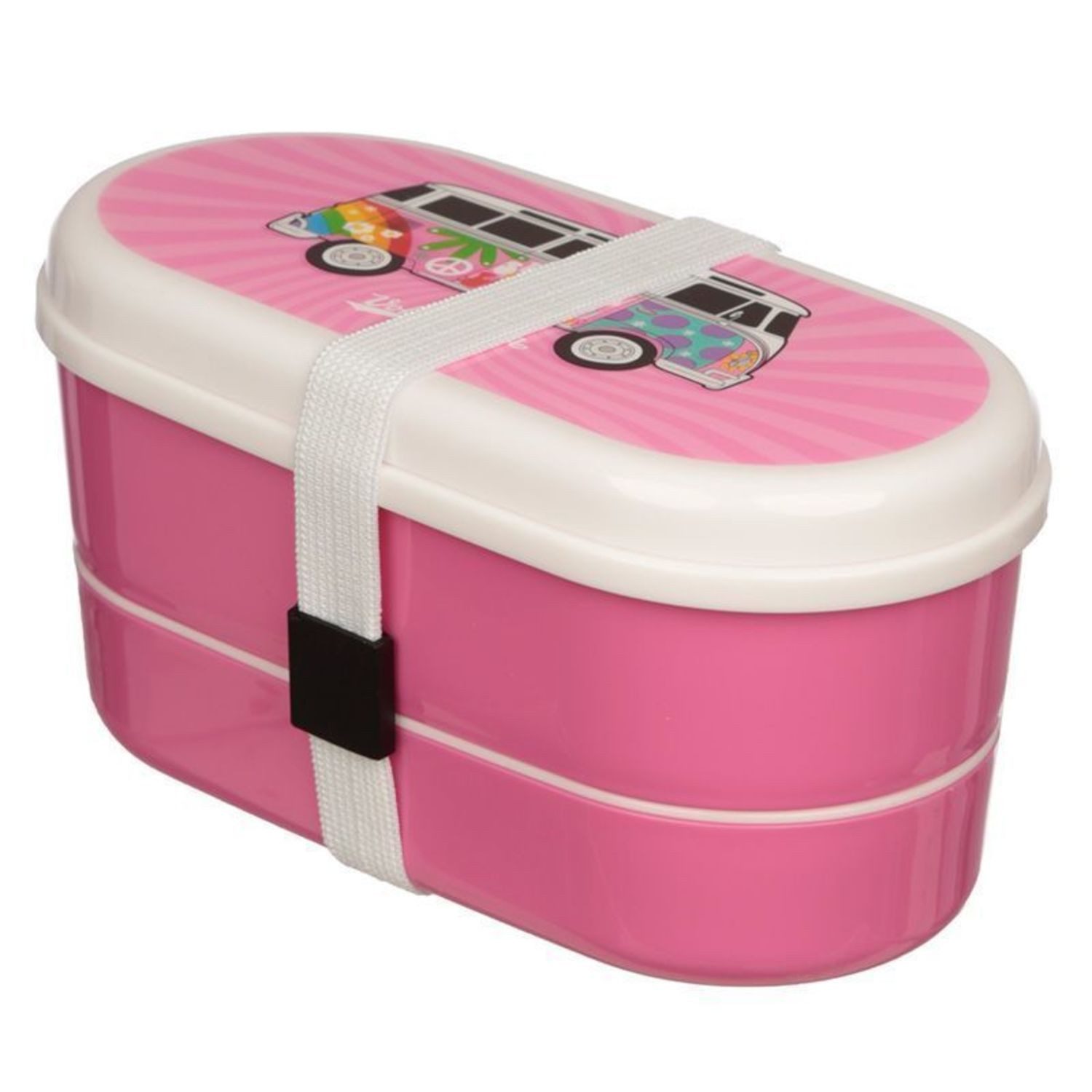 Puckator Lunchbox Volkswagen VW T1 Bus Bentobox in pink