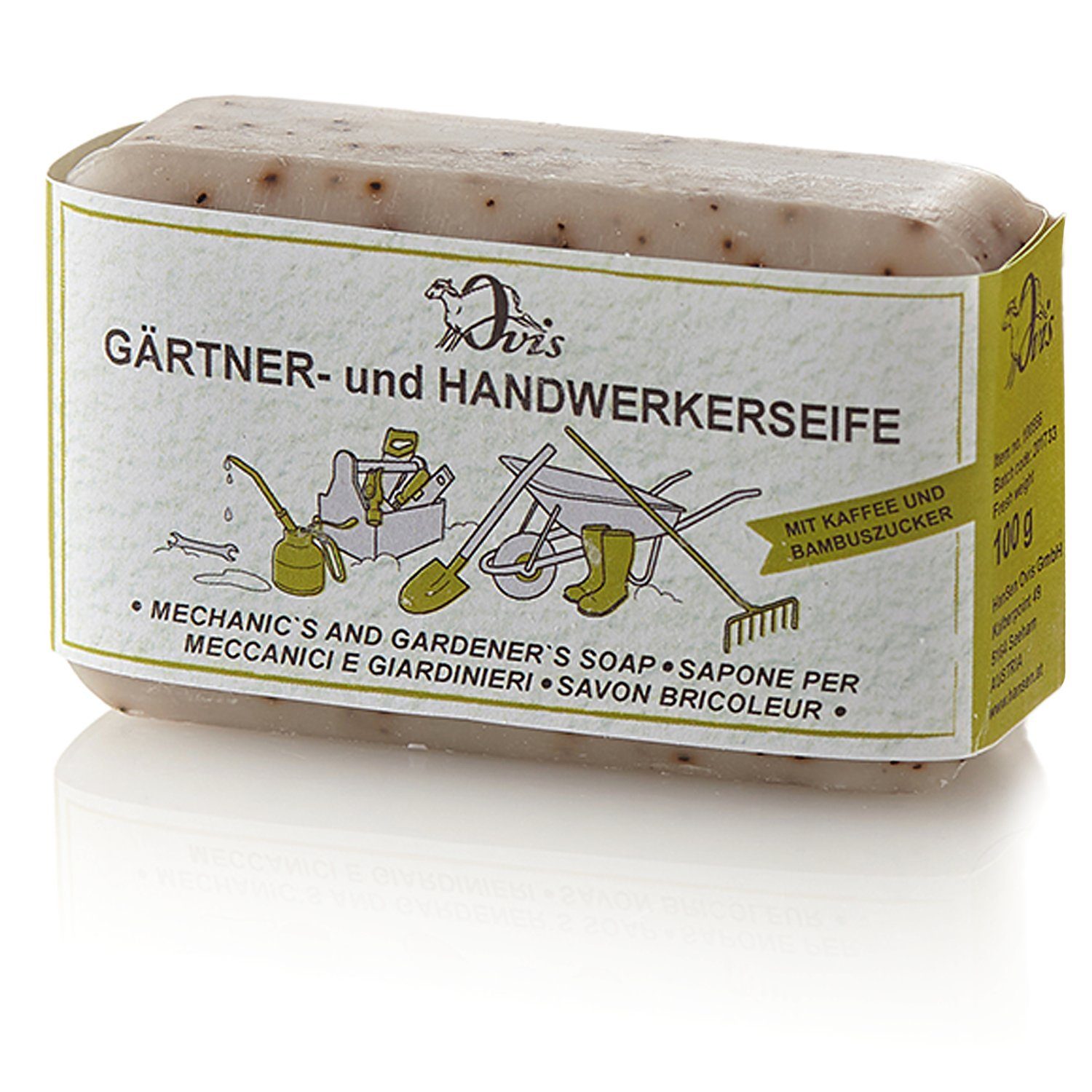 Ovis Handseife Gärtnerseife Handwerkerseife für Hände Arme und Füße, 1-tlg., Naturprodukt aus Österreich