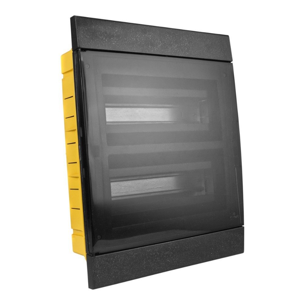 Marlanvill Verteilerbox Unterputz Verteilerkasten IP40 24/26 Module schwarz 970.24.N M-L 1107