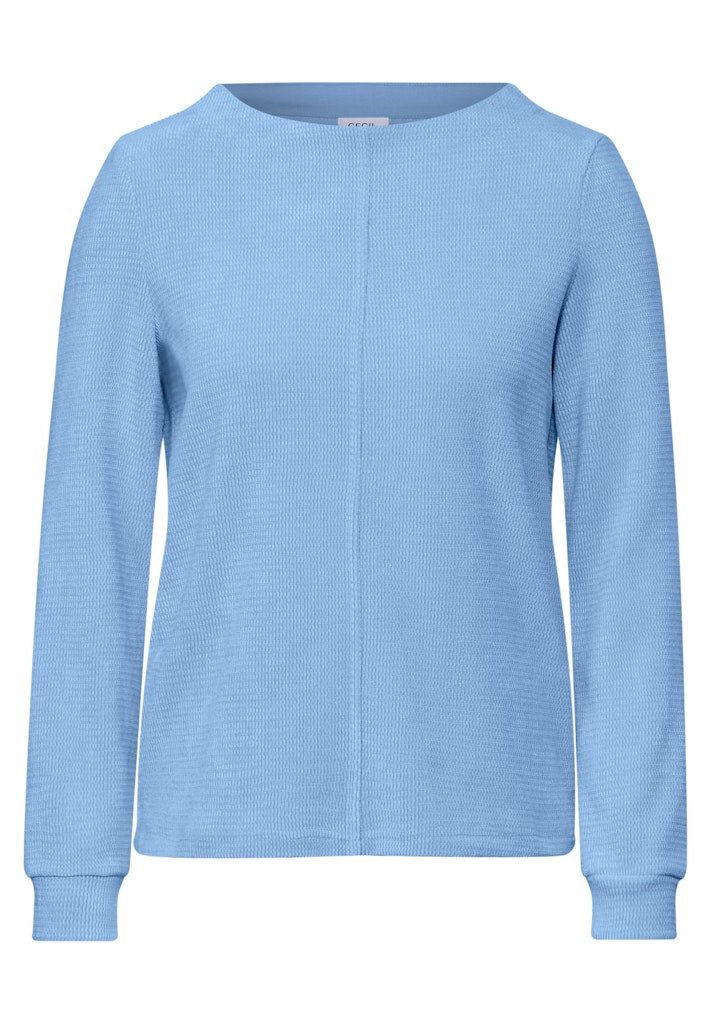 CECIL T-Shirt Solid Cord Funnel Neck günstig online kaufen