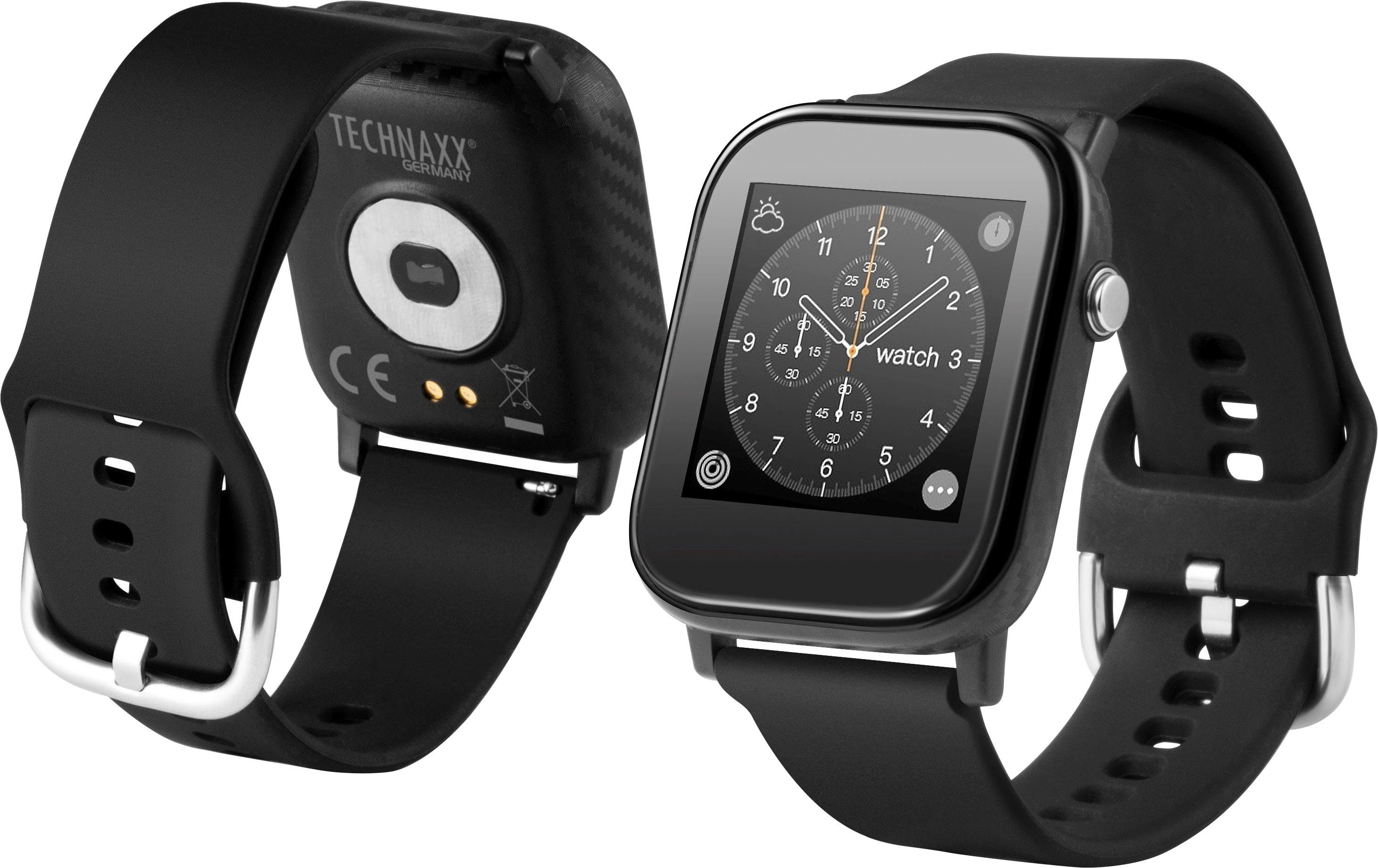 Technaxx TX-SW6HR Smartwatch (3,55 cm/1,4 Zoll, Proprietär)