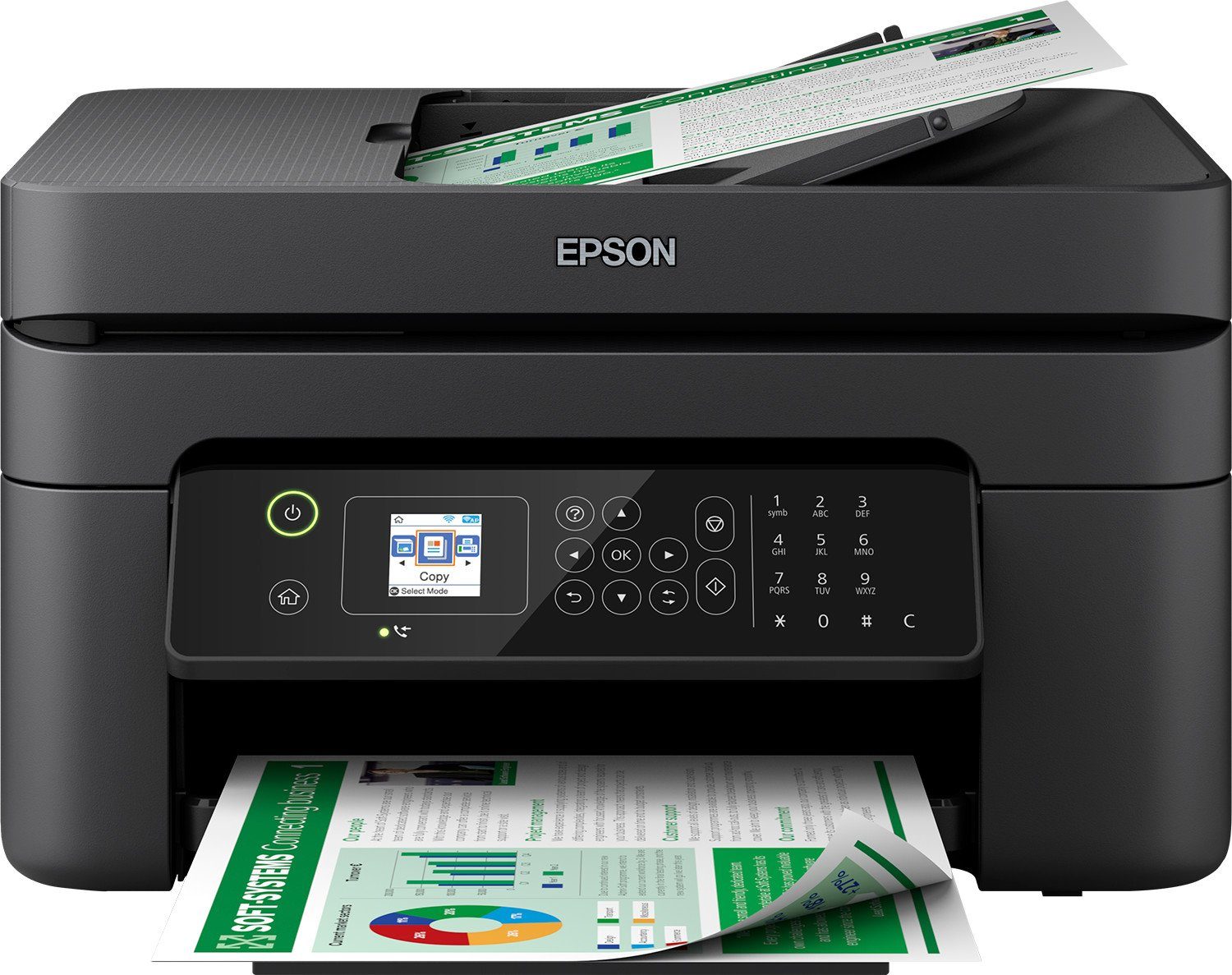 Epson Epson WorkForce WF-2830DWF 4-in1-Tintenstrahl-Mult Multifunktionsdrucker, (WLAN, Wi-Fi Direct)
