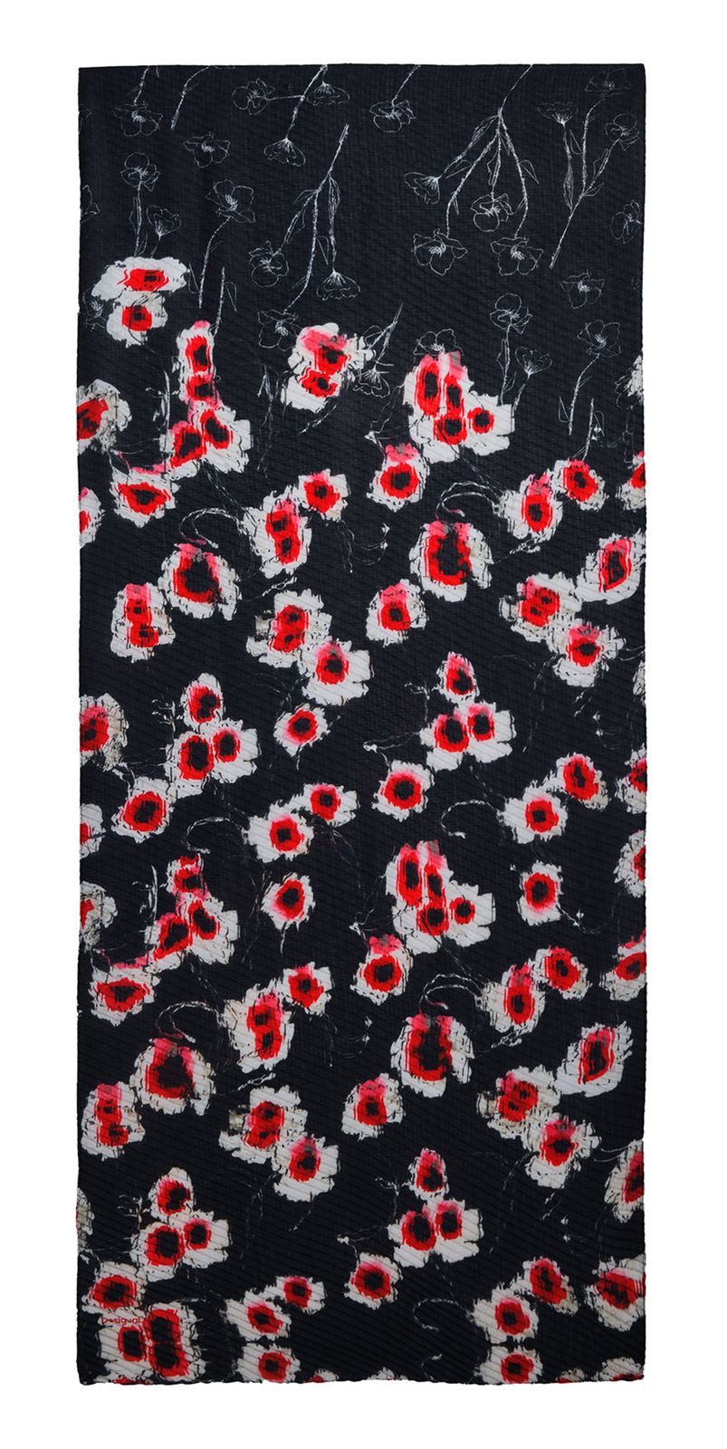 Desigual Modetuch Flower Rectangle Foulard