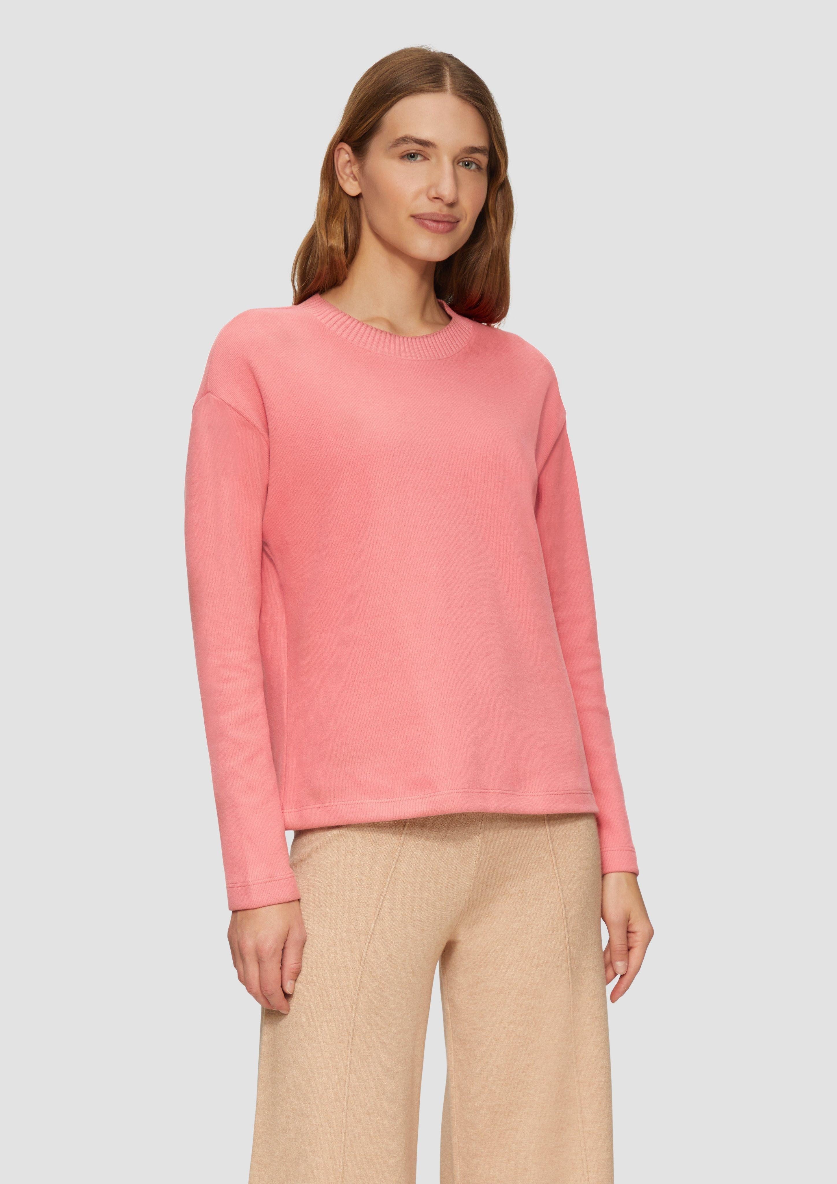 s.Oliver Sweatshirt Weiches Sweatshirt mit gebrushter günstig online kaufen