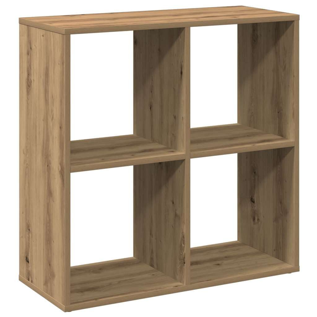 vidaXL Bücherregal Raumteiler-Bücherregal Artisan-Eiche 69,5x29x69,5 cm, 1-tlg.