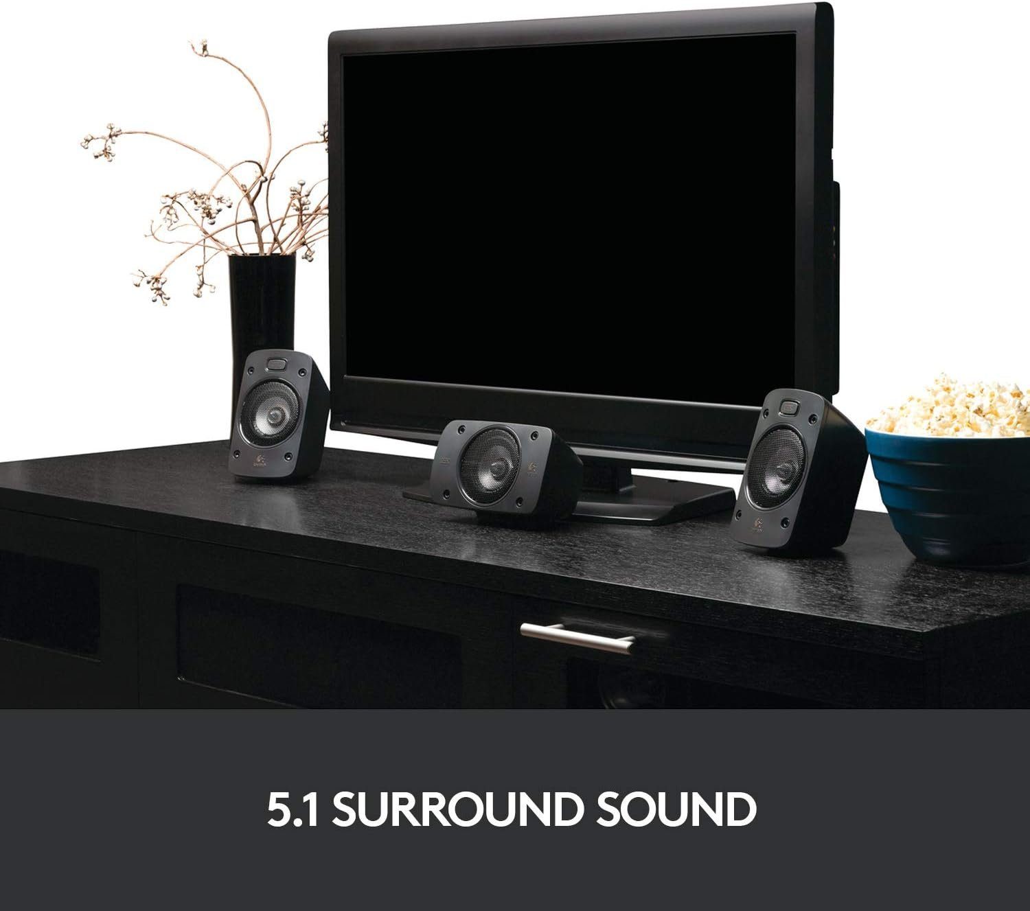 Logitech Z906 Surround-Sound System 5.1 Lautsprecher System 5.1 (1000 W) – Bild 3 von 5