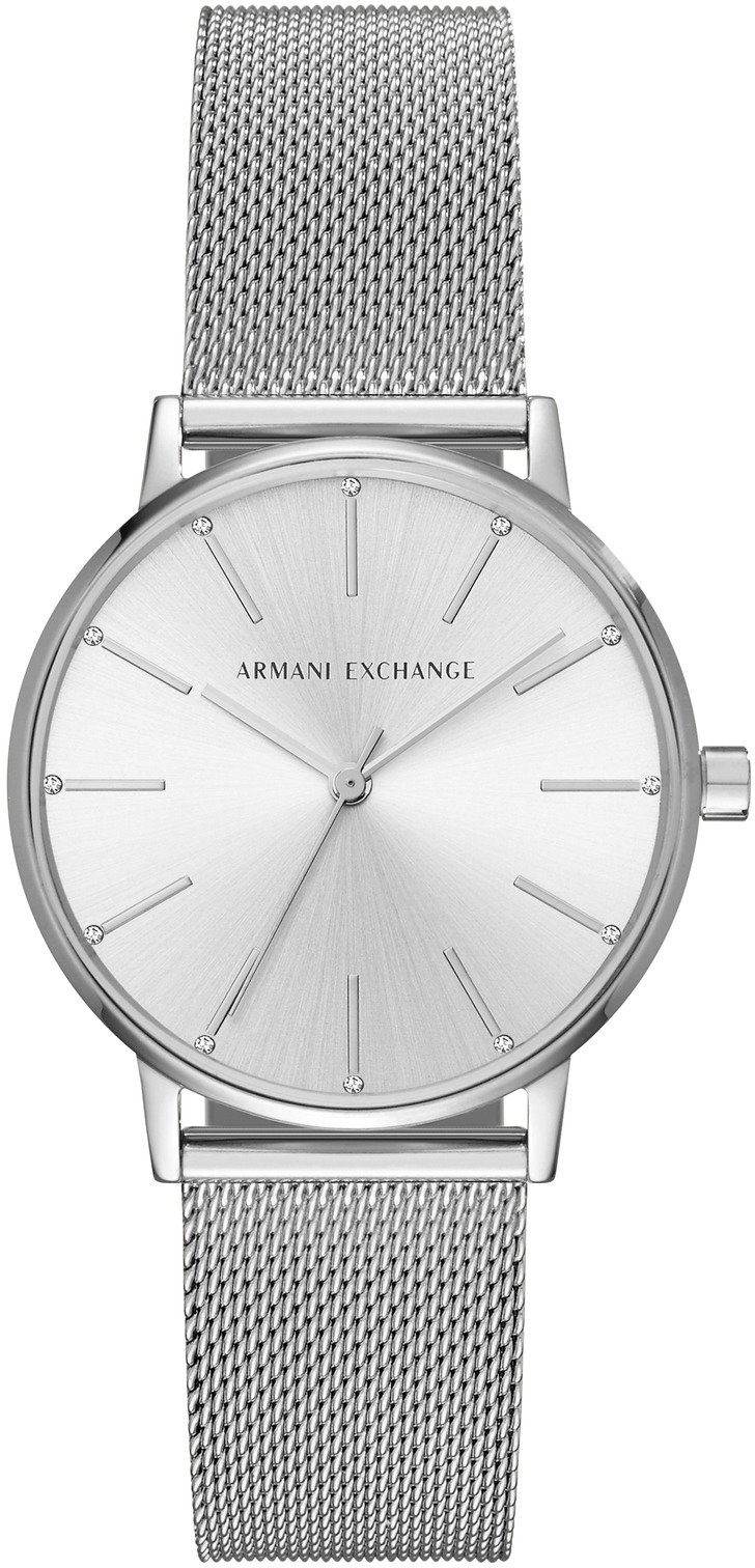 ARMANI EXCHANGE Quarzuhr AX5535, Armbanduhr, Damenuhr, analog, Edelstahlarmband