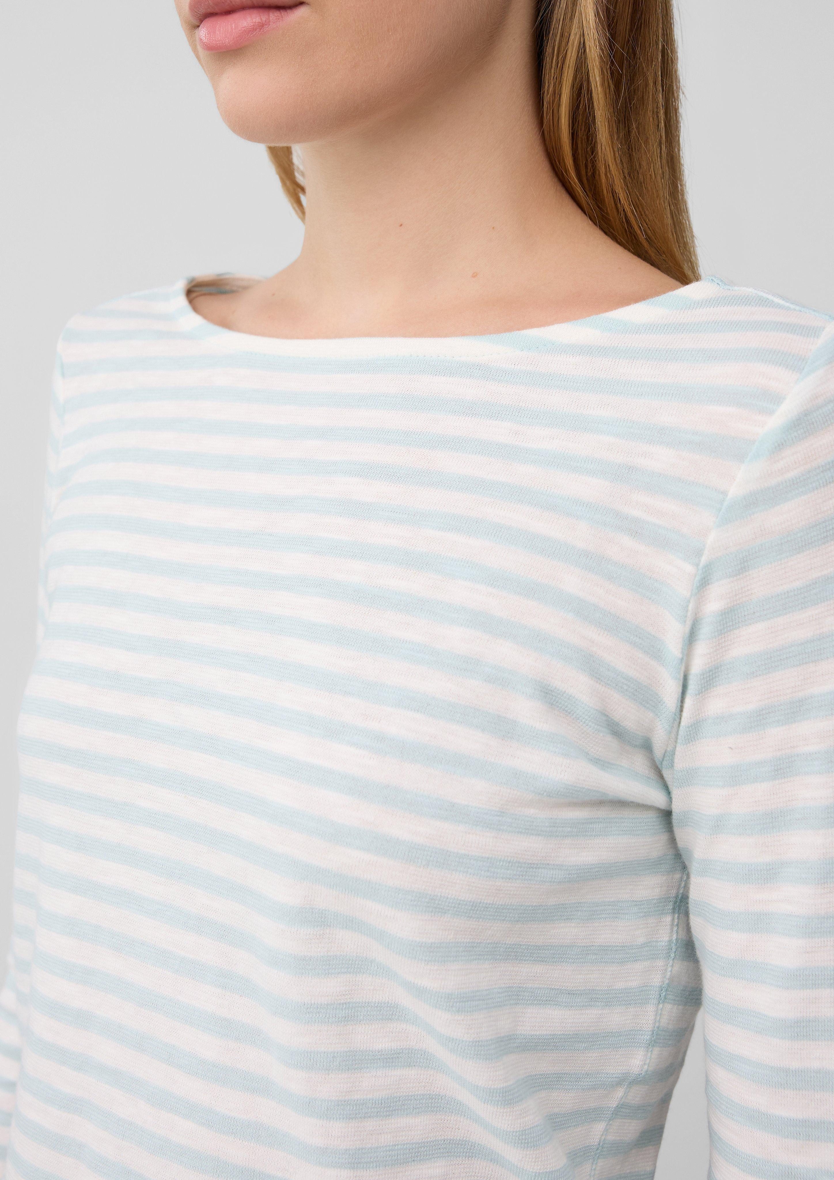 s.Oliver Langarmshirt Longsleeve in Streifen-Optik mit günstig online kaufen