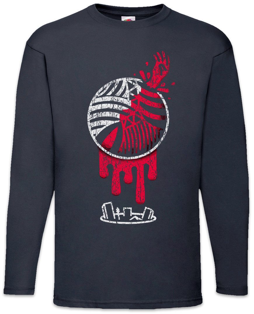 Langarmshirt Leliel Langarm T-Shirt Neon Gendo Gehirn Genesis Organisation Seele