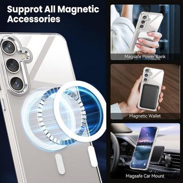 SmartUP Smartphone-Hülle Hülle + Schutzglas für Samsung Galaxy S24 Magsafe Panzerfolie, Handyhülle, Case