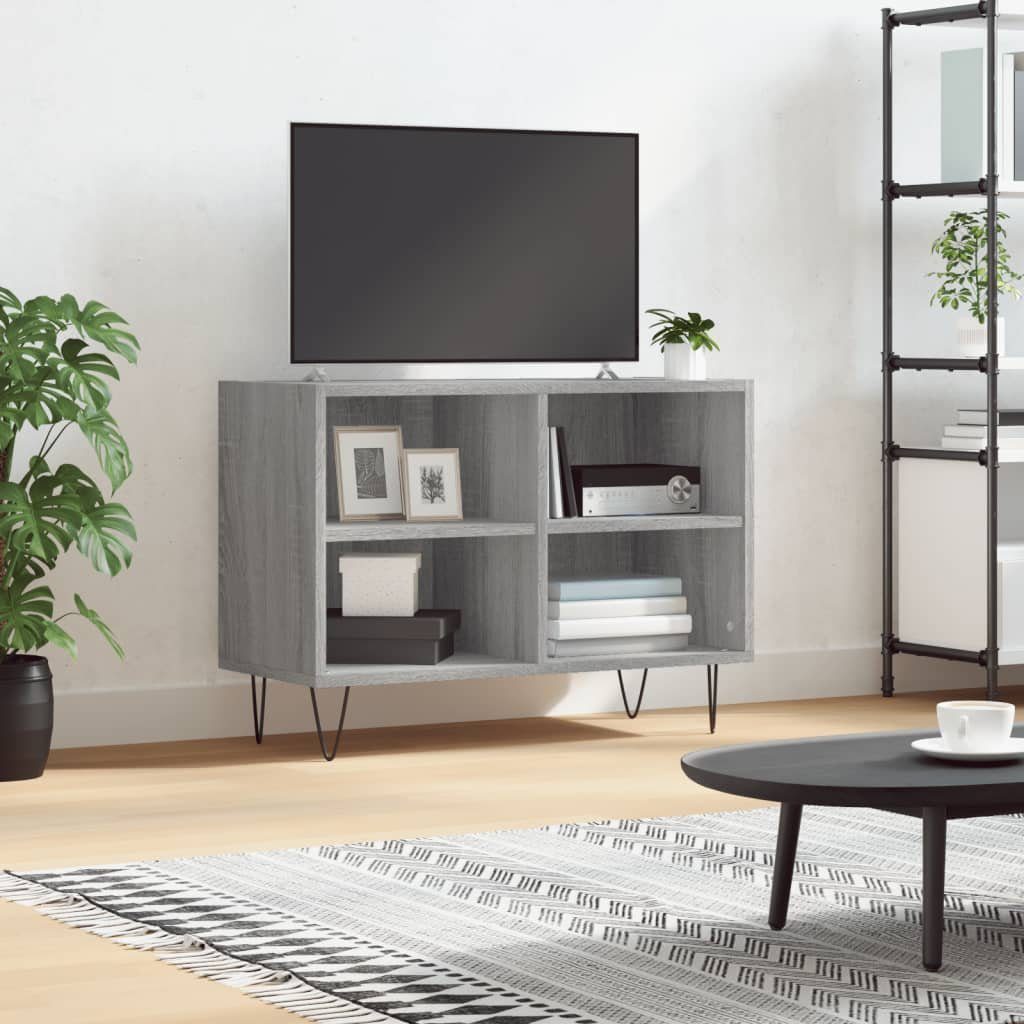 furnicato TV-Schrank Grau Sonoma 69,5x30x50 cm Holzwerkstoff