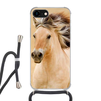 MuchoWow Handyhülle Pferde - Tiere - Mähne - Porträt, Handyhülle Telefonhülle Apple iPhone 8