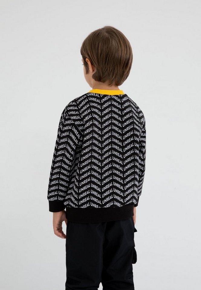 Gulliver Sweatshirt mit angenehmem Rundhalsausschnitt, Tolles Sweatshirt  mit stylischem Alloverduck für Jungen