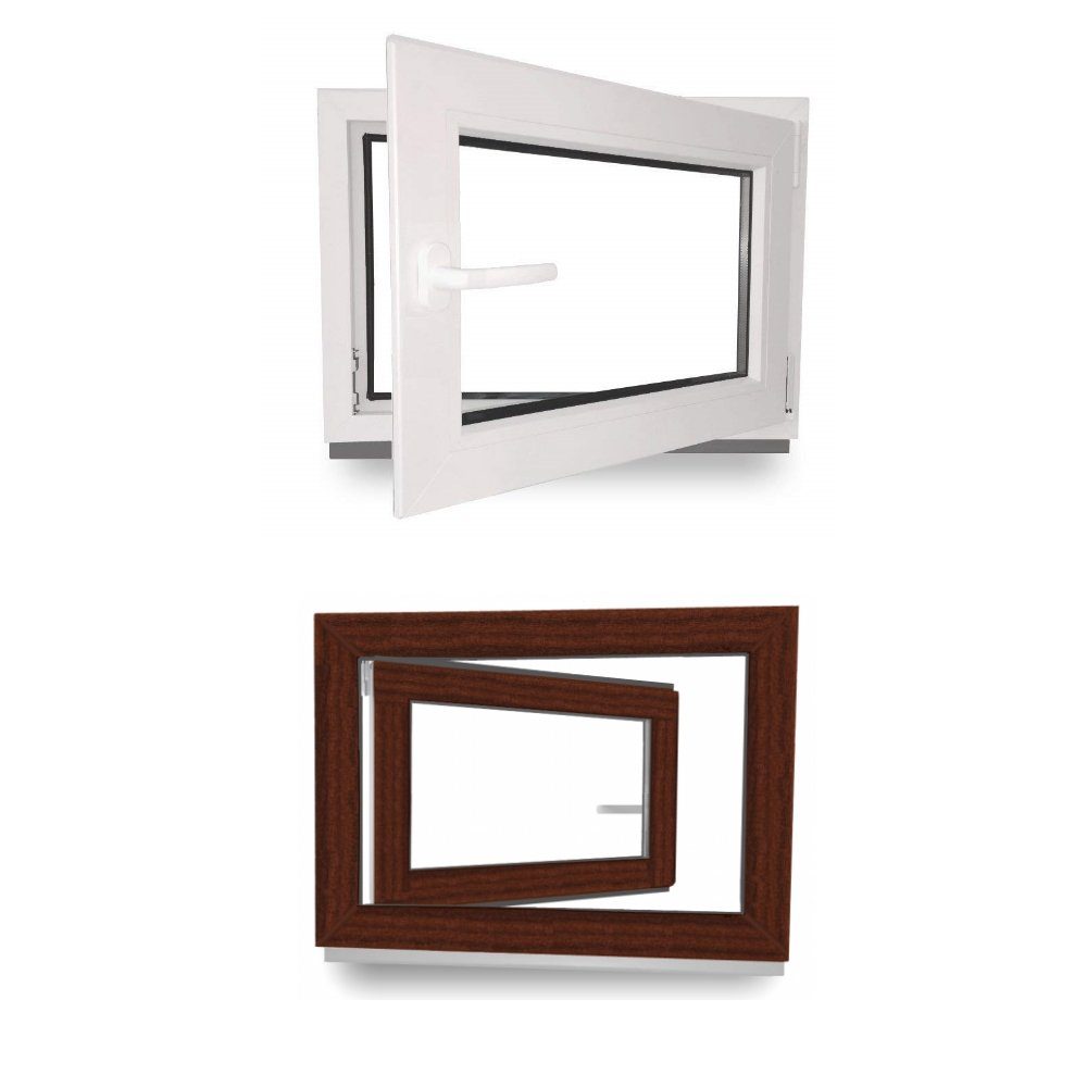 JeCo Fenster Kellerfenster Kunststoff innen weiß günstig online kaufen