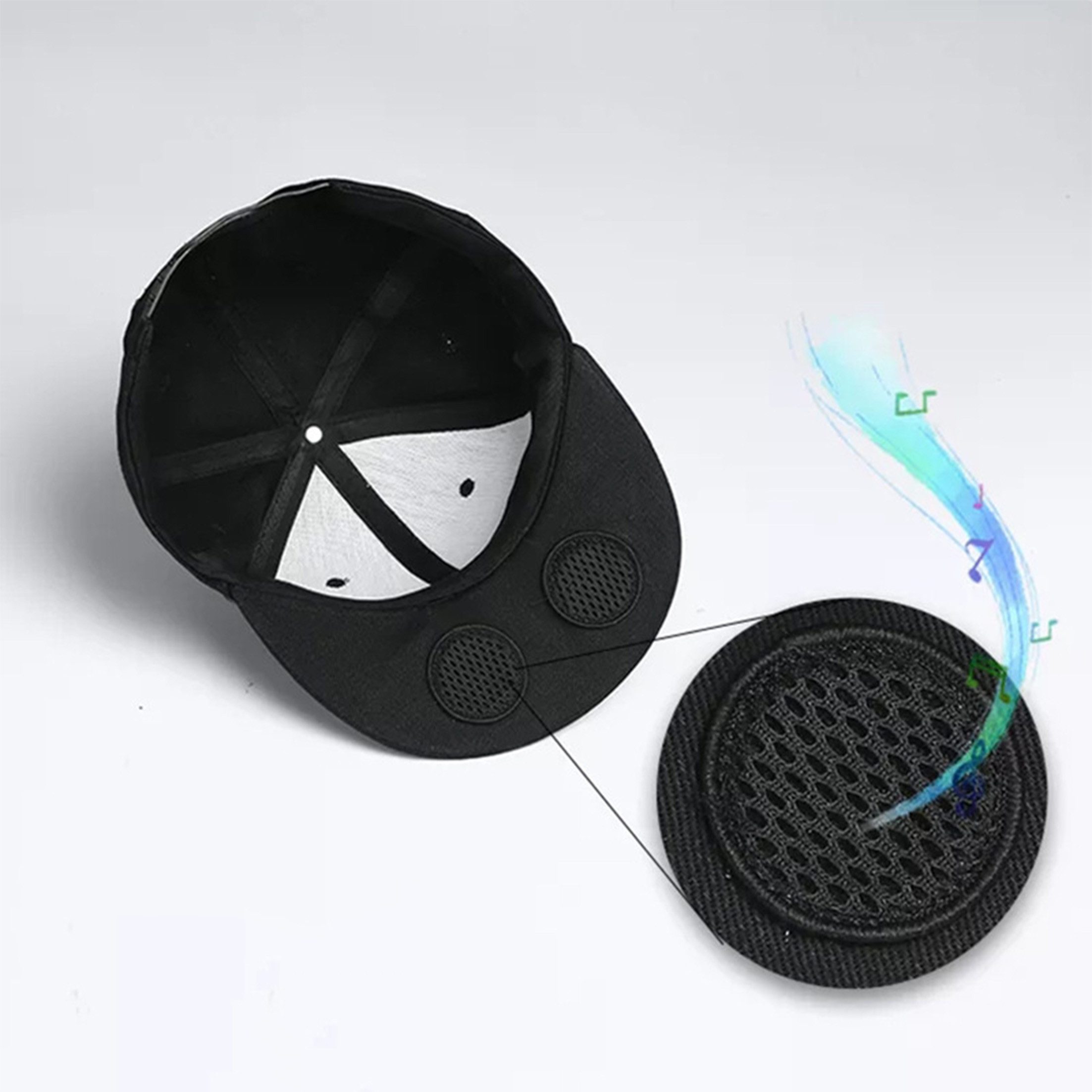 KINSI Baseball Cap Bluetooth Cap mit Stereo-Lautsprechern - Musik-Baseballkappe für Outdoor-Sport und Freizeit