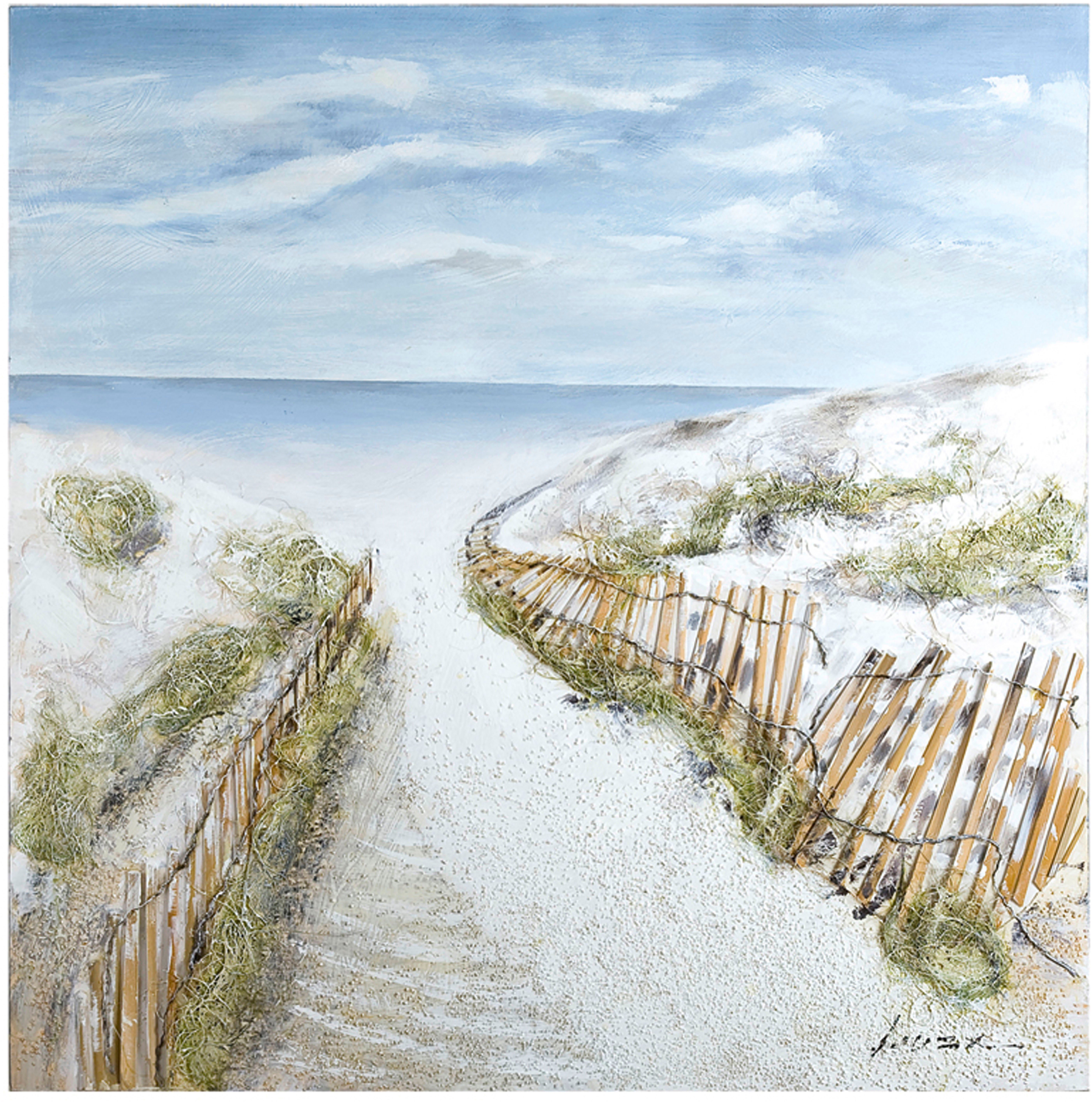 (1 Landschaft, Leinwandbild Gemälde Dünen-Idylle, GILDE St) Strand