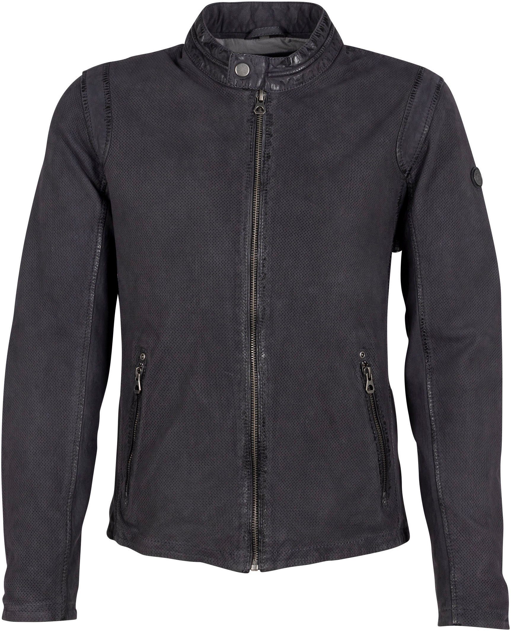 Mauritius Lederjacke GMBlake mit Reißverschlusstaschen günstig online kaufen