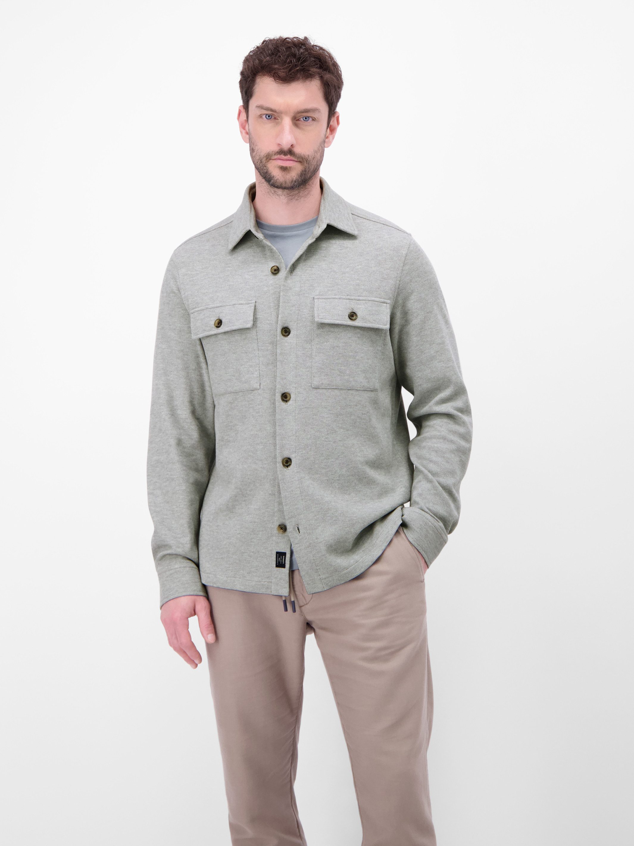 LERROS Hemdjacke Hemdjacke in Piqué-Qualität