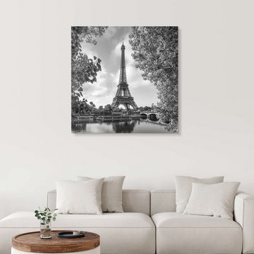 Posterlounge XXL-Wandbild Jan Christopher Becke, Eiffelturm, monochrom, Fotografie