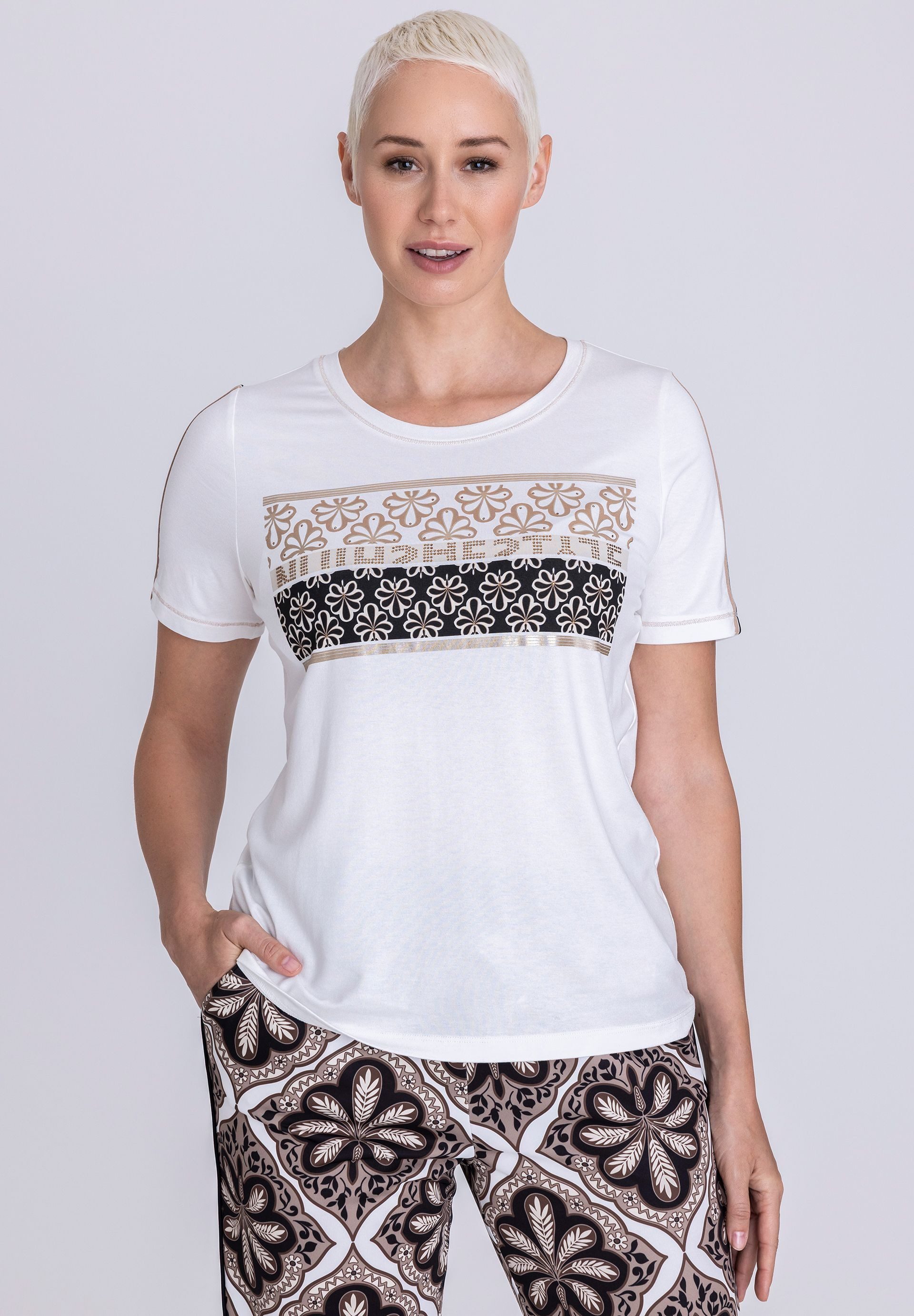 TUZZI T-Shirt mit Kontraststreifen günstig online kaufen
