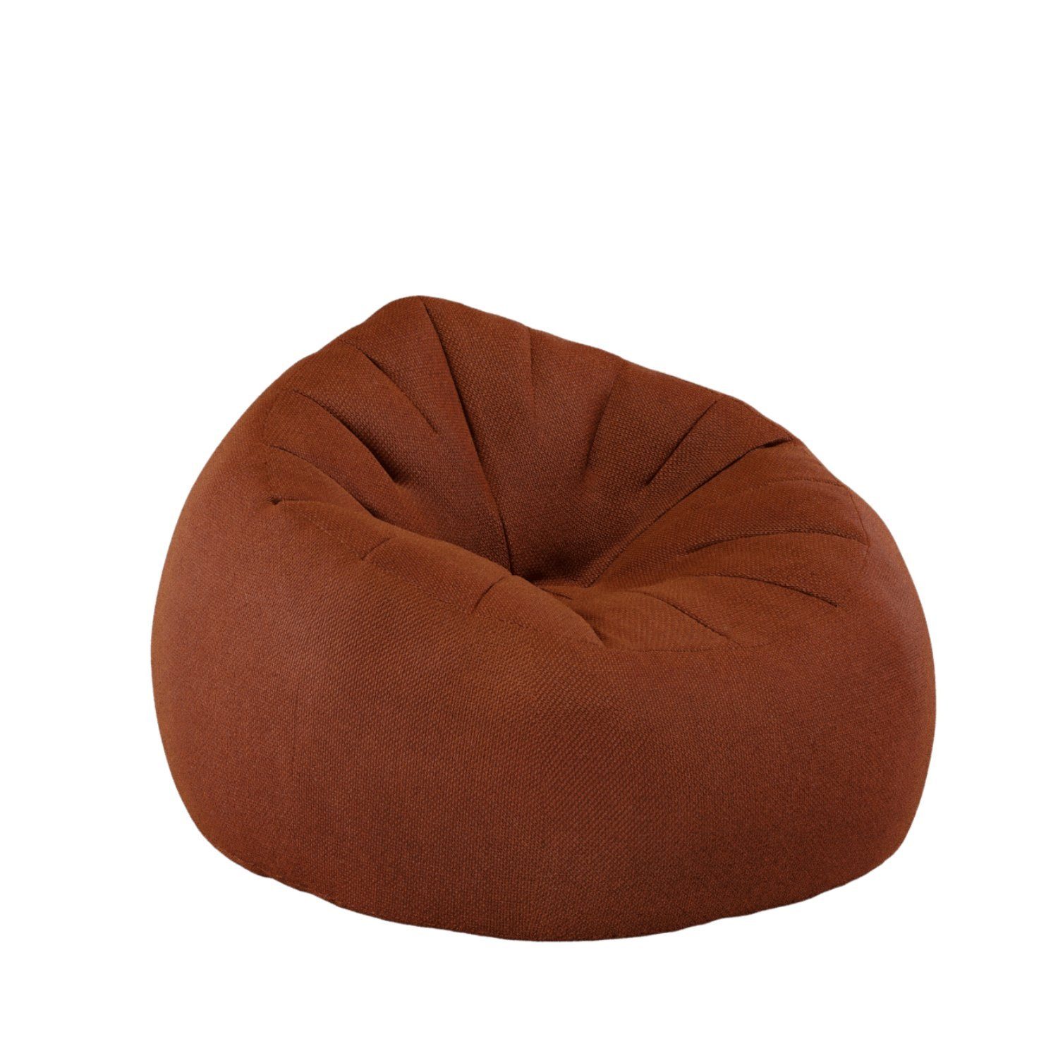 VYNCA Sitzsack Levy Braid Beanbag (Sitzsack), Indoor Sitzsack, Made in Europe Sienna