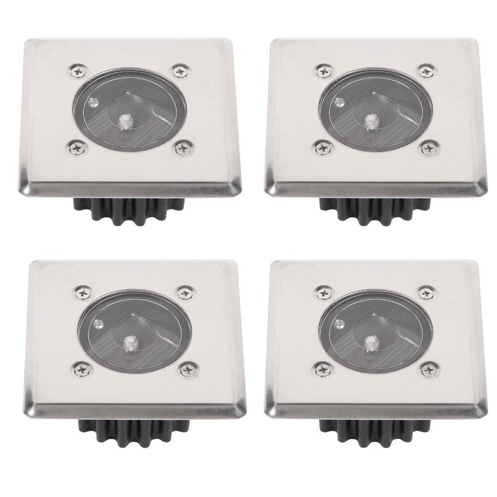 Home4Living LED Solarleuchte Bodeneinbaustrahler Sets eckig günstig online kaufen