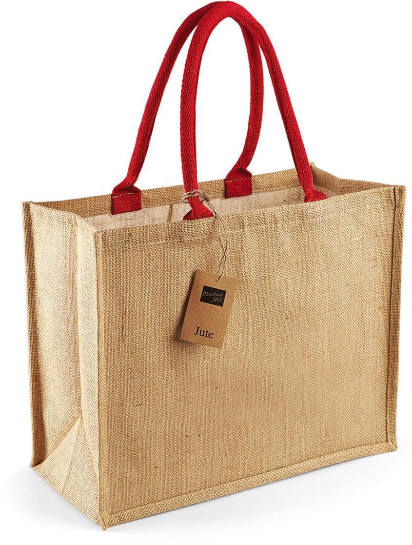 Westford Mill Umhängetasche Classic Jute Shopper 42 x 33 x 19 cm
