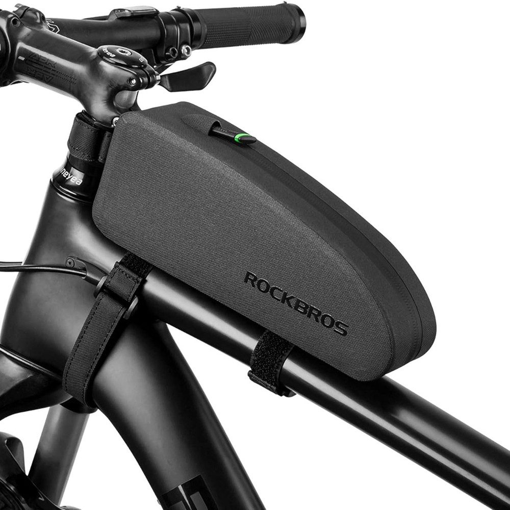 ROCKBROS Rahmentasche Oberrohrtasche Fahrradtasche Werkzeugtasche (Spar-Set, 1-tlg., 6 l wasserdicht, 1), wasserdicht, 1,6 l, 3 Klettbänder, 840D-Nylon
