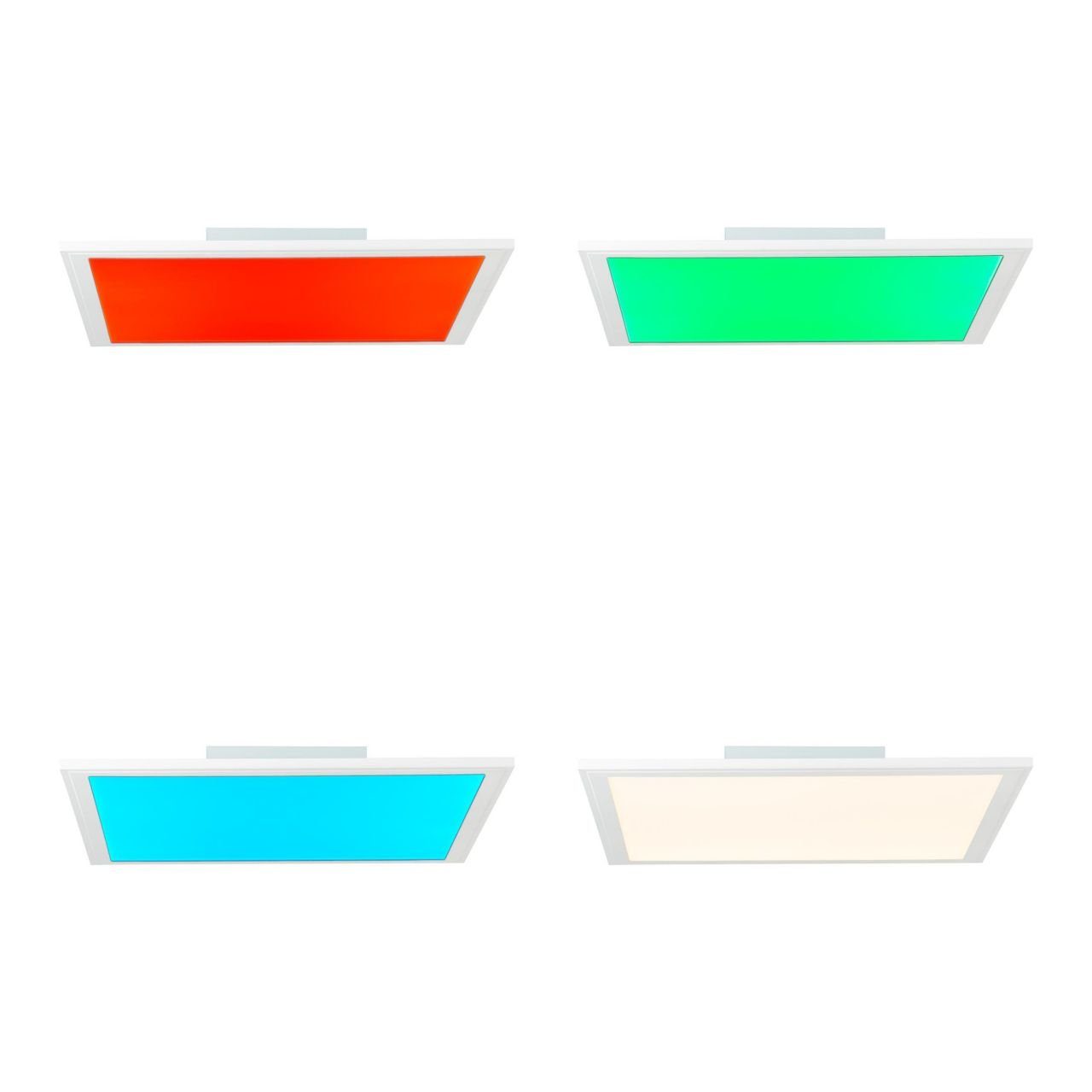 Brilliant Deckenleuchte Abie, RGB Abie Lampe LED Deckenaufbau-Paneel 1x integ weiß LED 2700-6200K, 24W 40x40cm