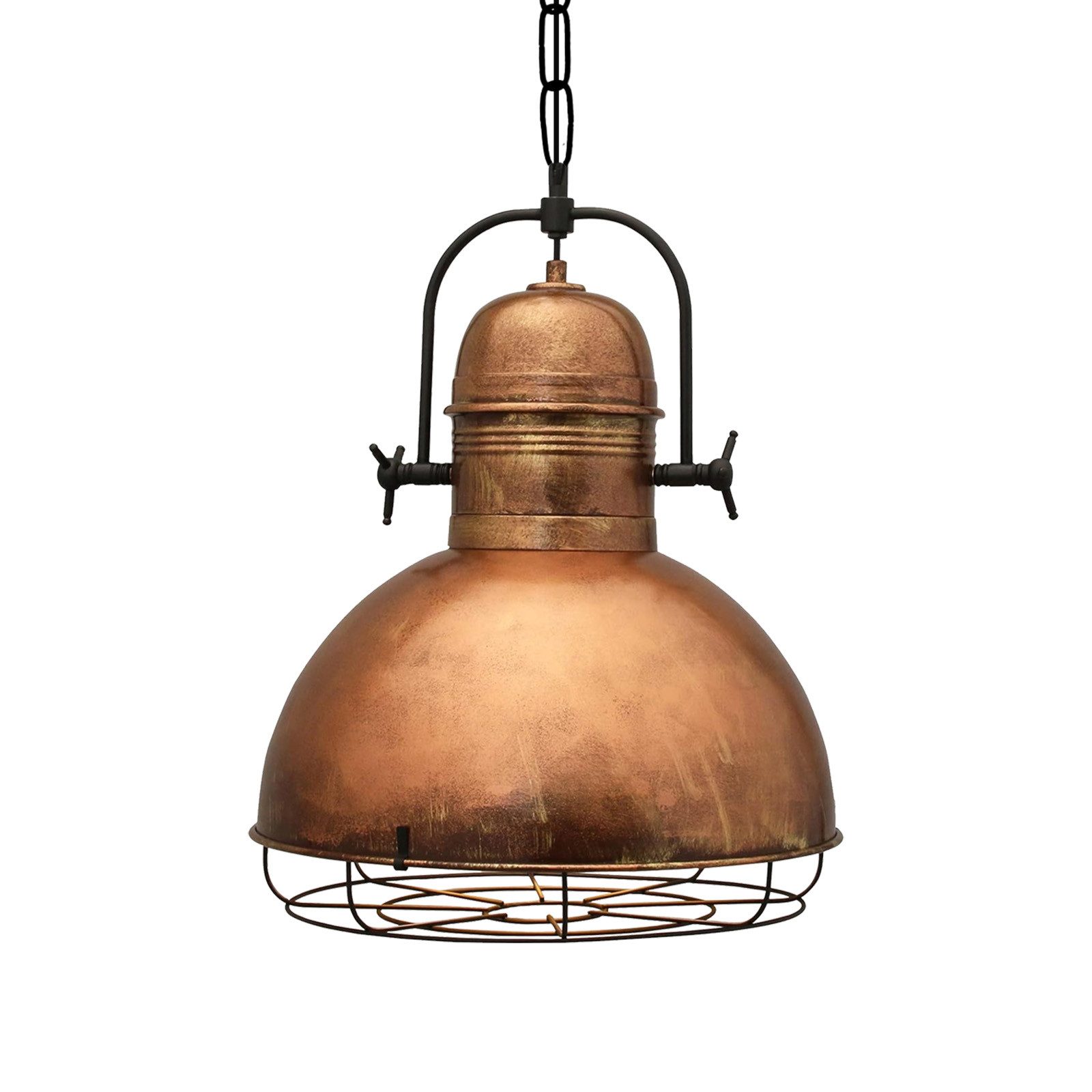 Bamyum Pendelleuchte Bamyum Hängelampe Vintage Ø40 cm E27 Metall Lampe, ohne Leuchtmittel