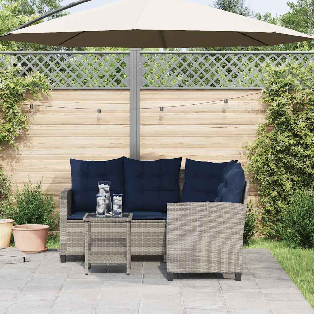 vidaXL Loungesofa Gartensofa in L-Form mit günstig online kaufen