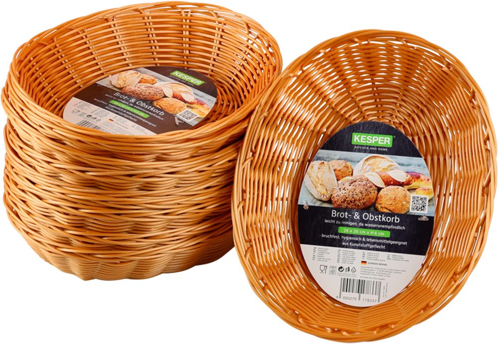 KESPER® Brotkorb Korb aus Kunststoff (PE) 10er Set, Kunststoff, (Set, 10-tlg)