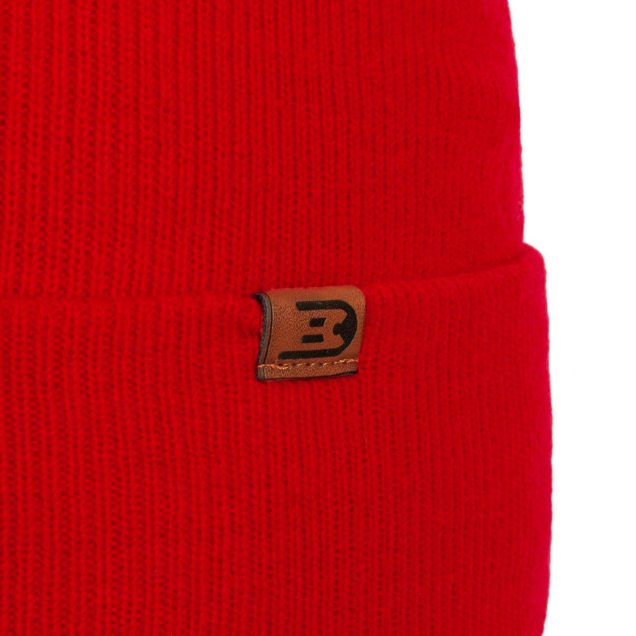 Beanie Umschlag rot (1-St) mit Strickmütze CapUniverse