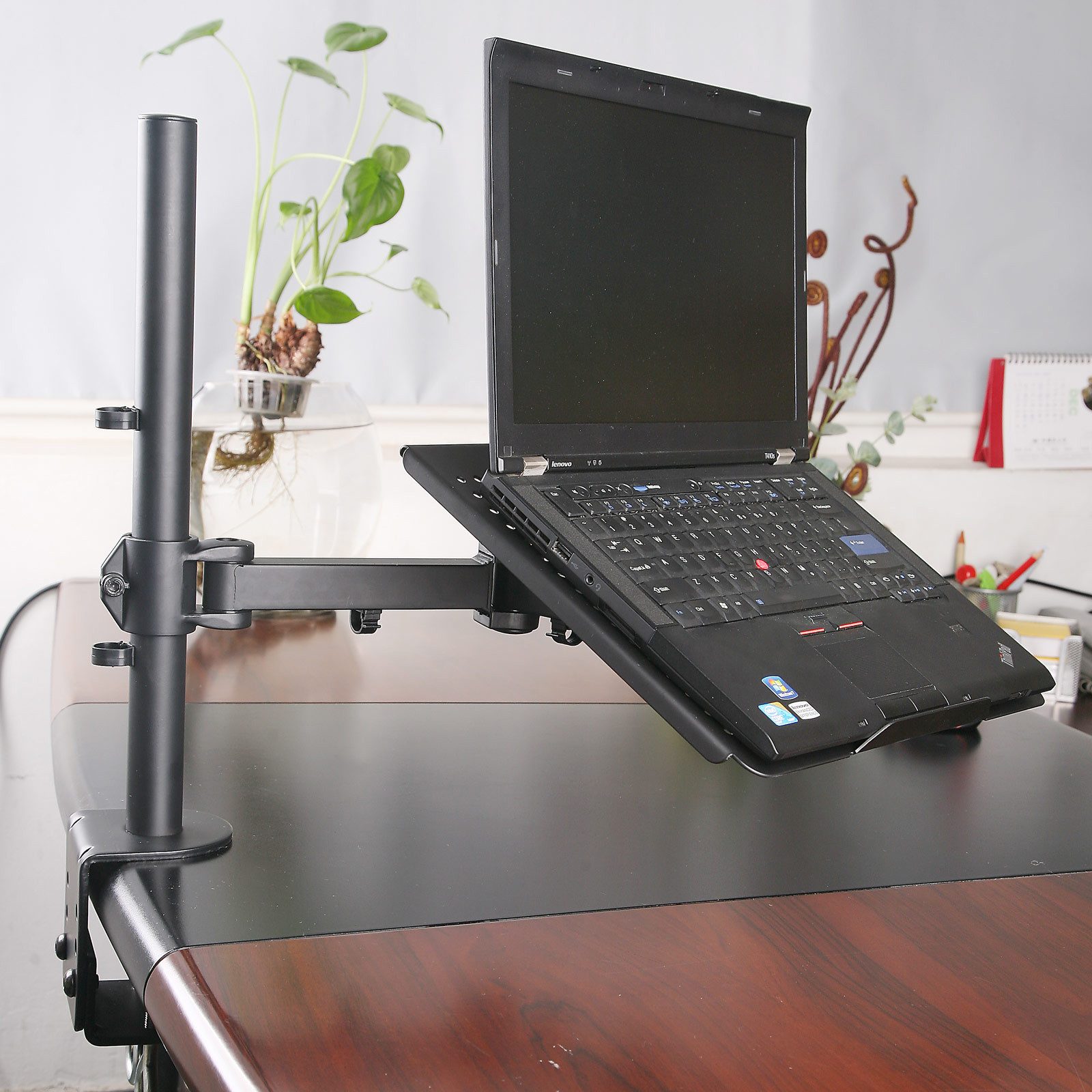 Drall Instruments Monitor-Halterung LT10B, (1-tlg., Tischhalterung für Laptop Notebook Tablet Ständer Laptopständer Halter)
