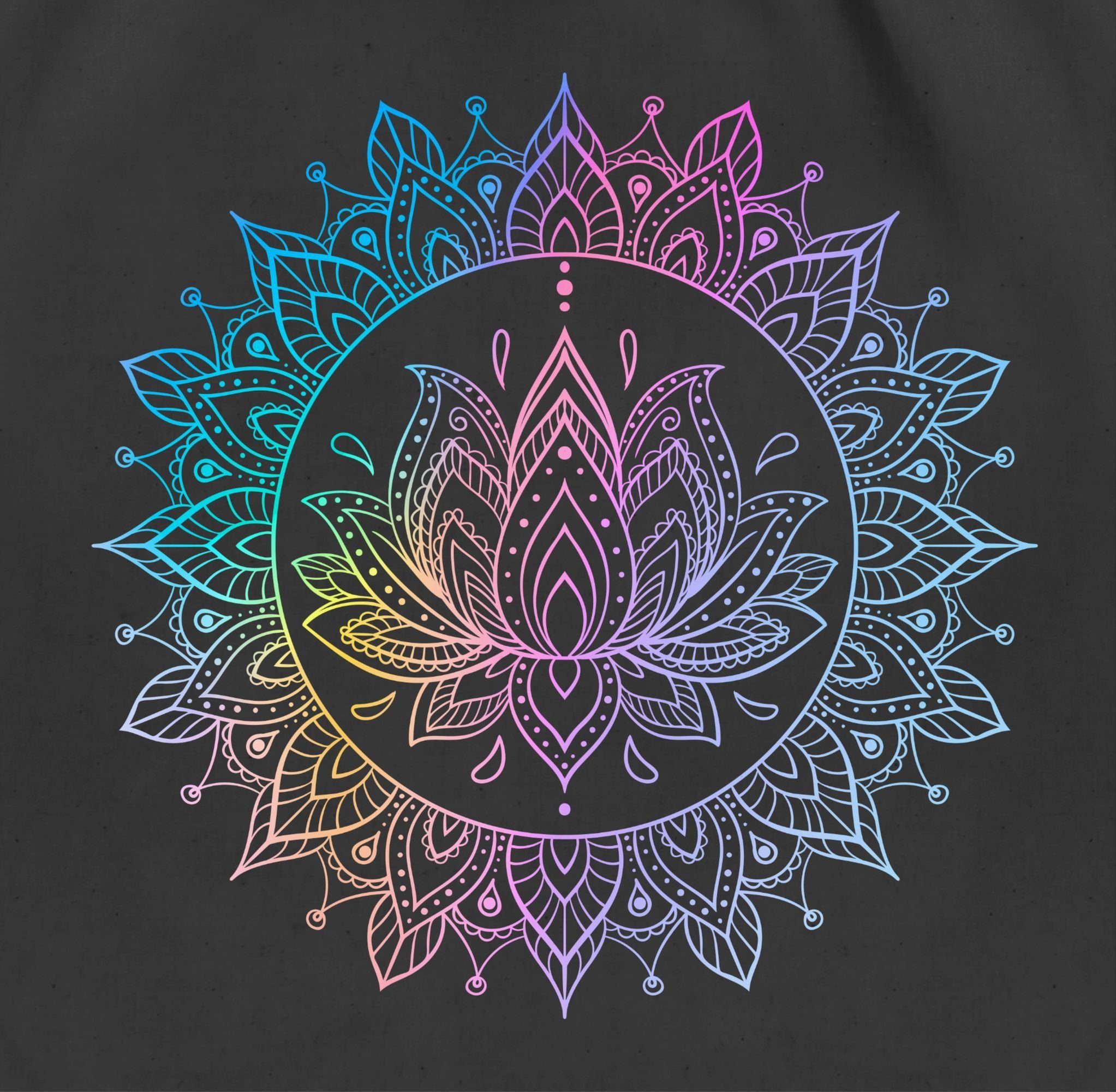Shirtracer Turnbeutel Mandala Lotusblume I Spirituelle günstig online kaufen