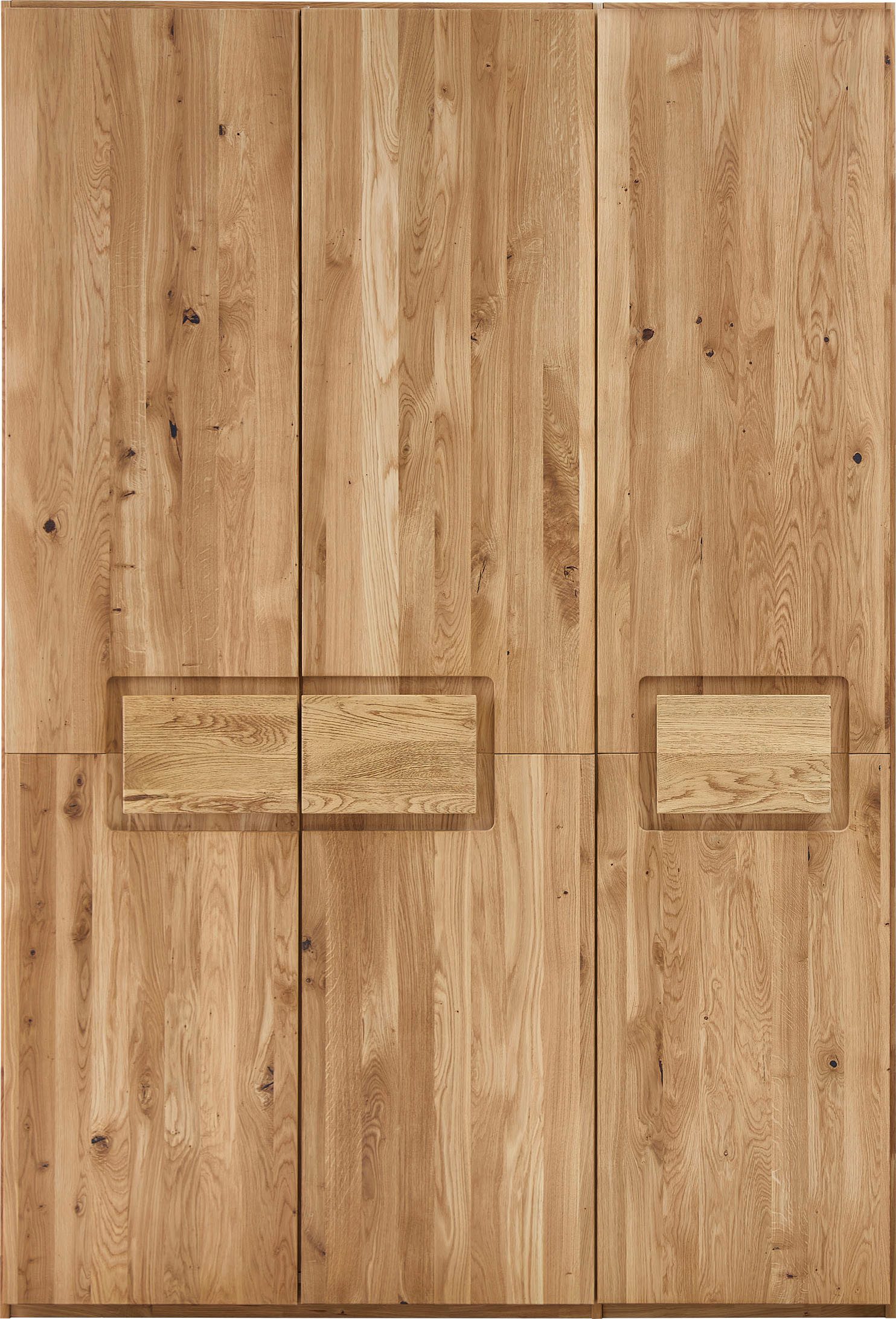 Home affaire Kleiderschrank Ambroise aus Wildeiche, erhältlich in verschiedenen Breiten Massivholz-Kleiderschrank, im 50 cm Raster planbar