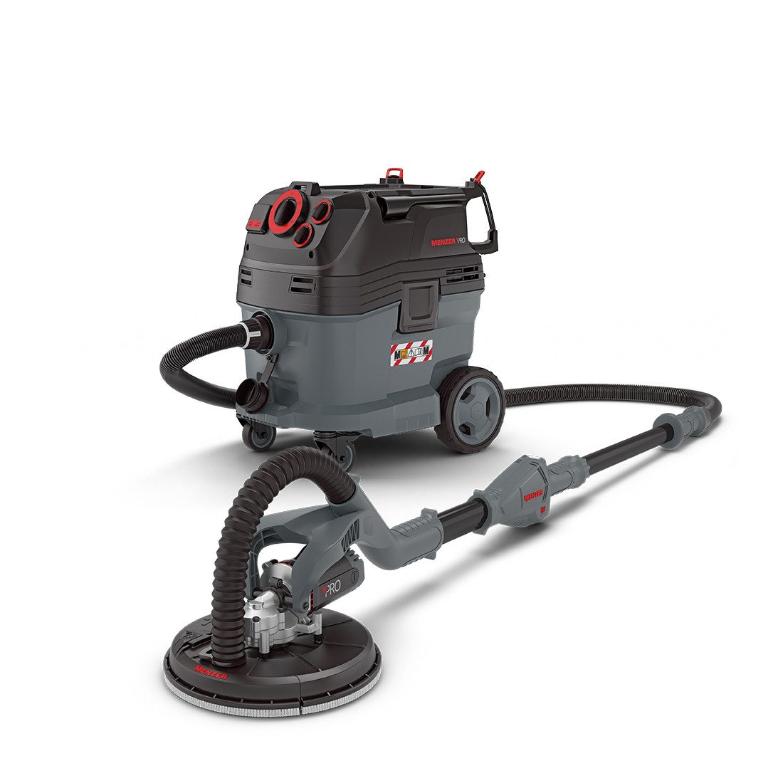 MENZER Trockenbauschleifer LHS 225 PRO + VCM 530 PRO, max. 2100 U/min, (Set günstig online kaufen