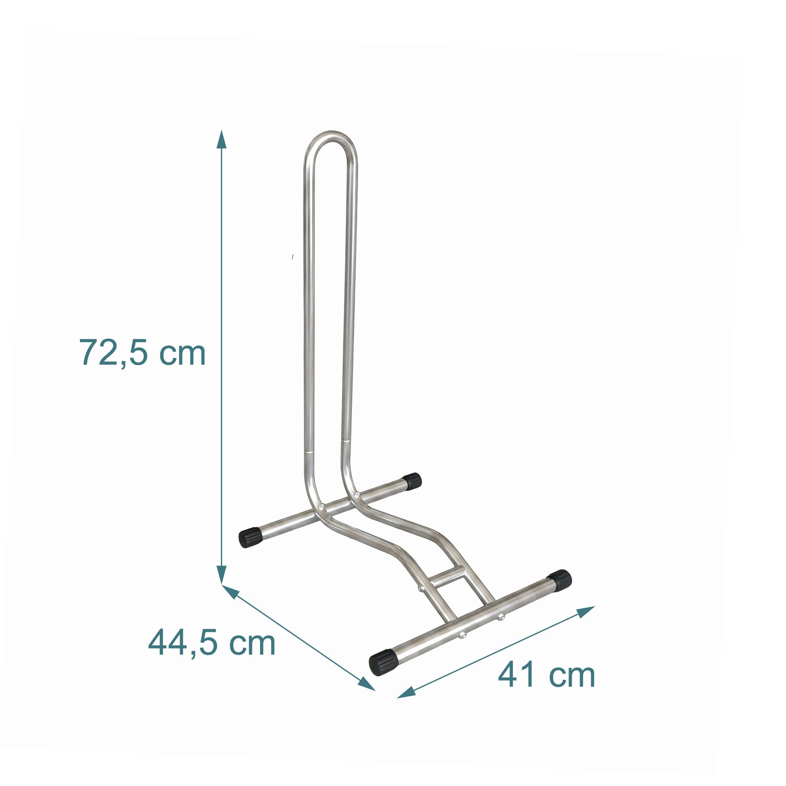 relaxdays Fahrradständer bis 29 Zoll (1-St), silber – Bild 4 von 5
